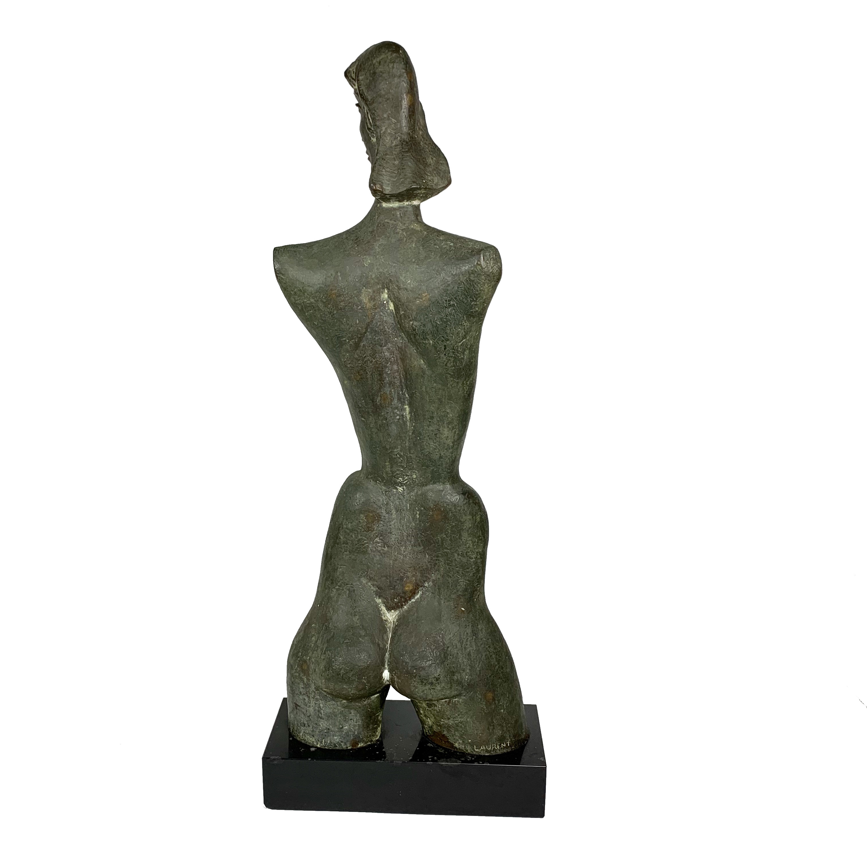 Robert Laurent Bronze Sculpture "Golden Girl (a Female Torso)"