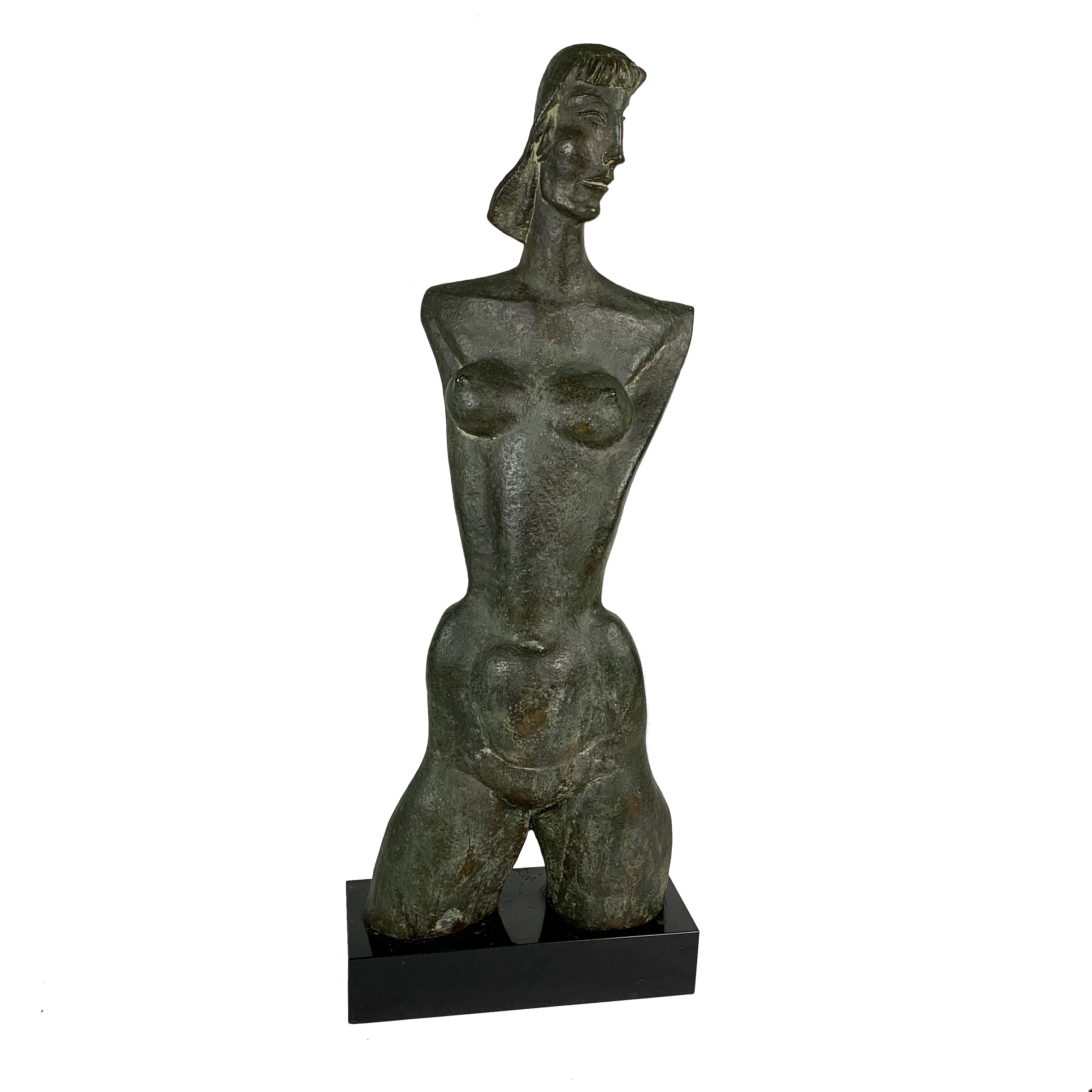 Robert Laurent Bronze Sculpture "Golden Girl (a Female Torso)"