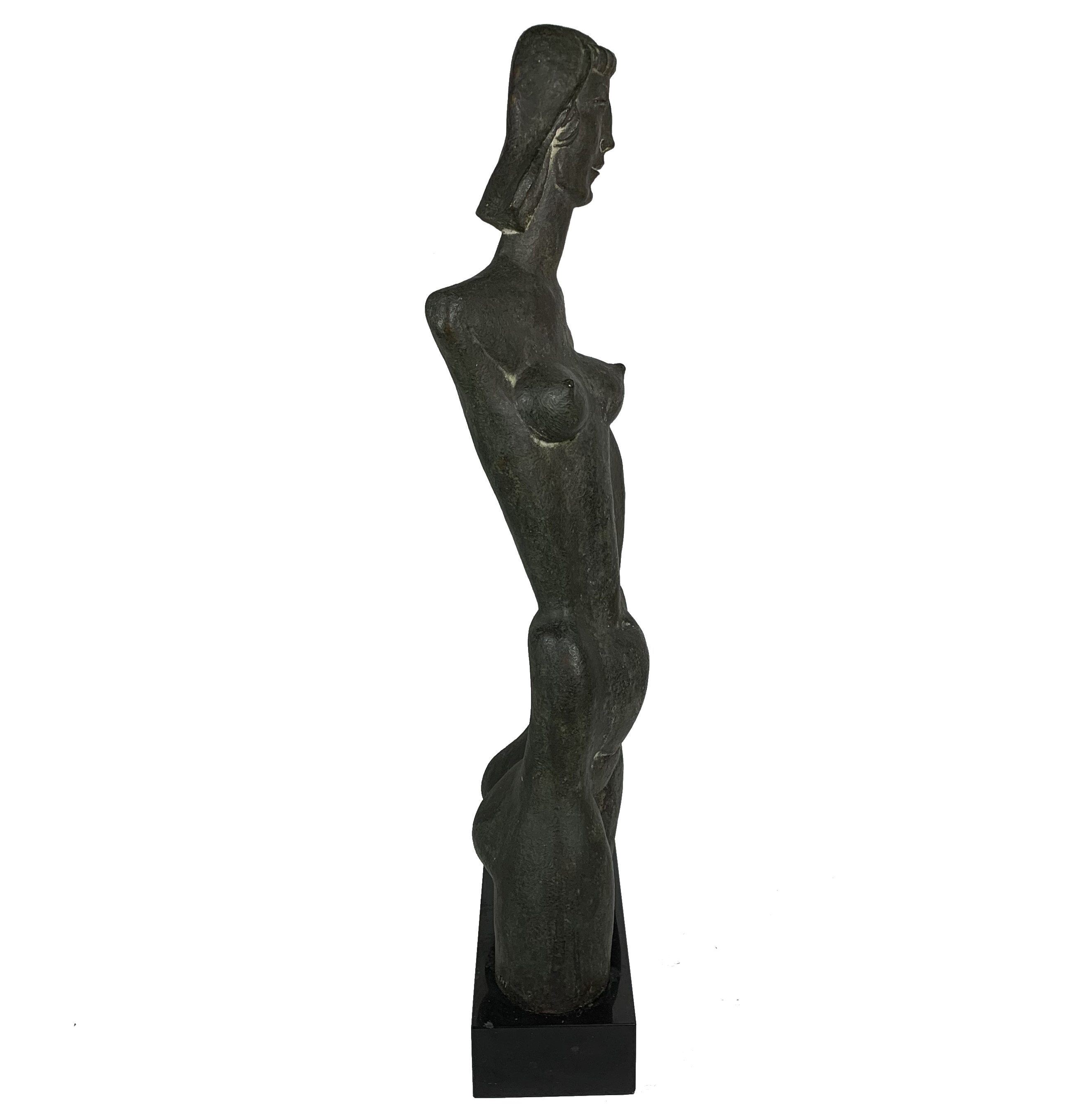 Robert Laurent Bronze Sculpture "Golden Girl (a Female Torso)"