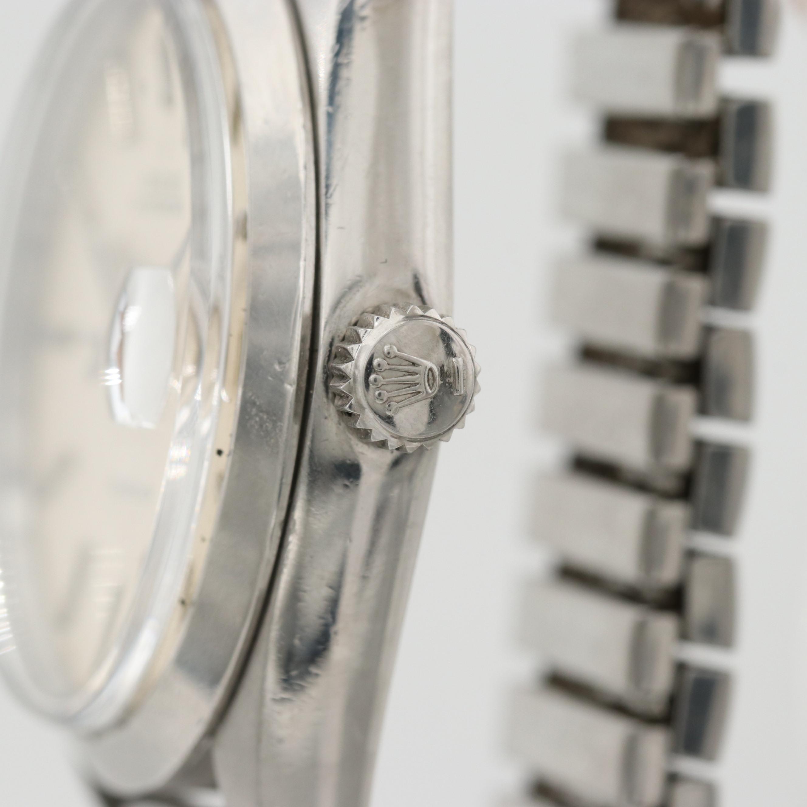 Vintage Rolex Oysterdate Stainless Steel Watch With Date, 1969