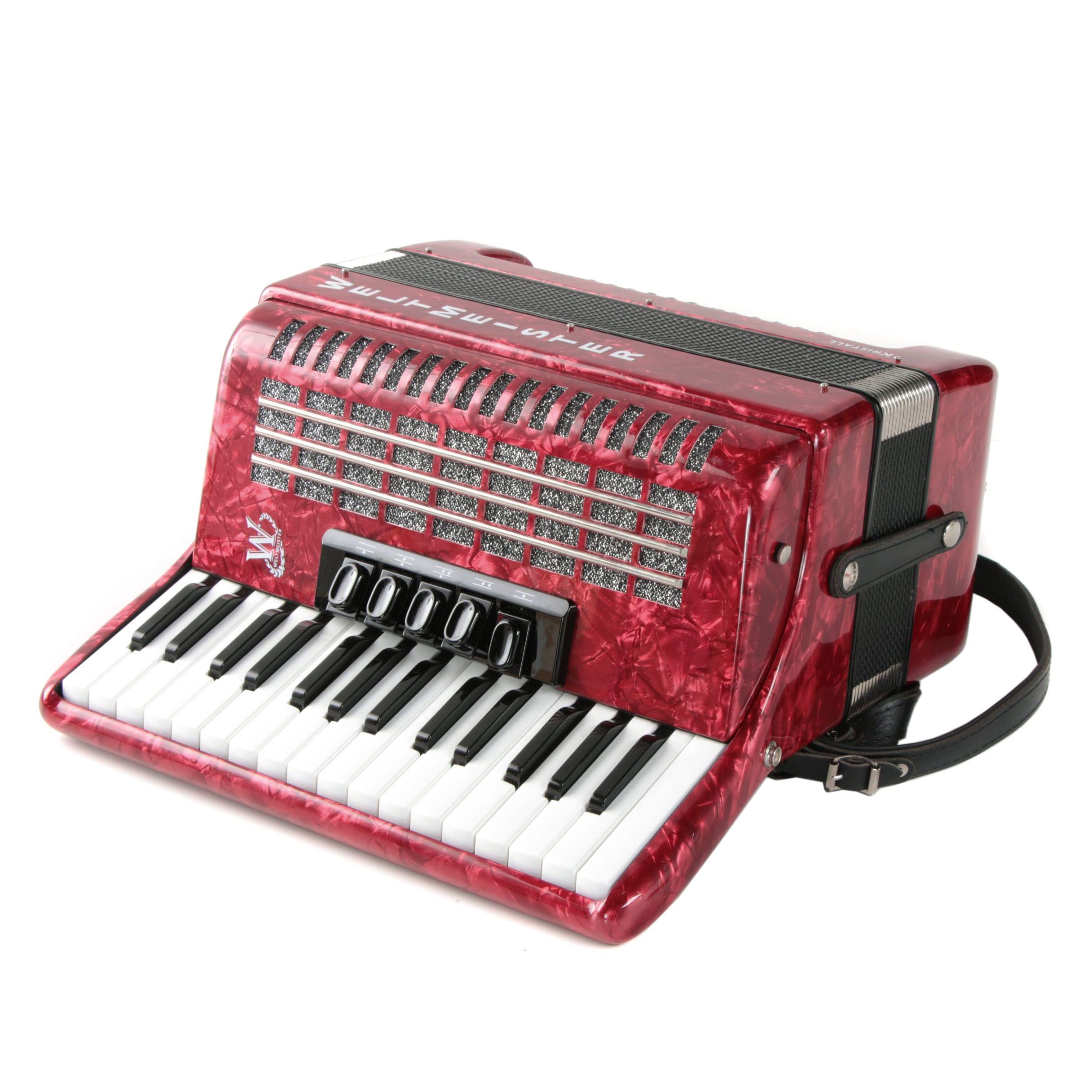 Mary's Weltmeister Kristall Piano Accordion with Case