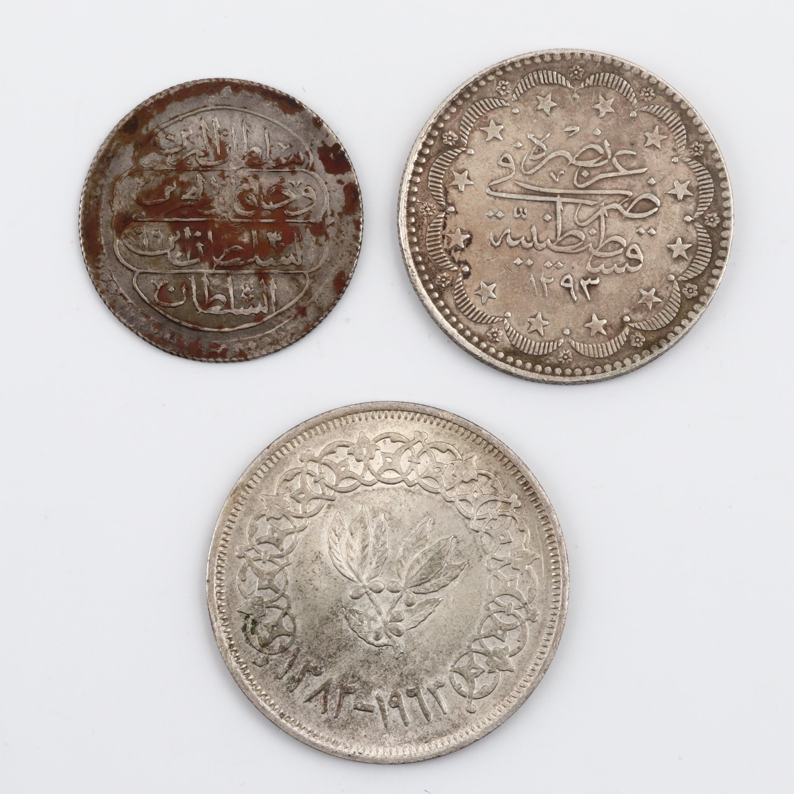 Three Silver Coins From the Ottoman Empire