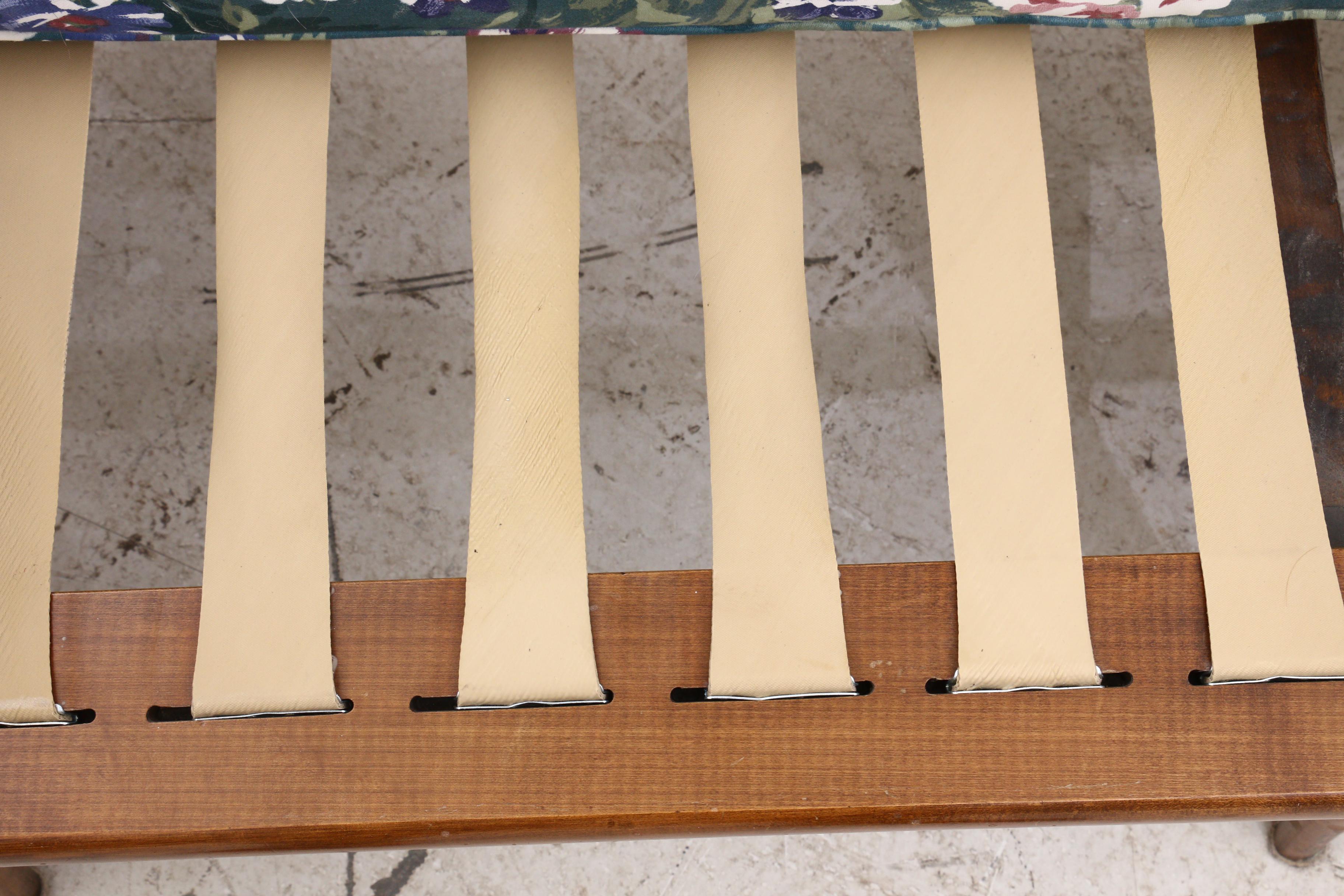 Mid Century Modern Heywood Wakefield Cherry Sofa and Arm Chair, Circa 1950s