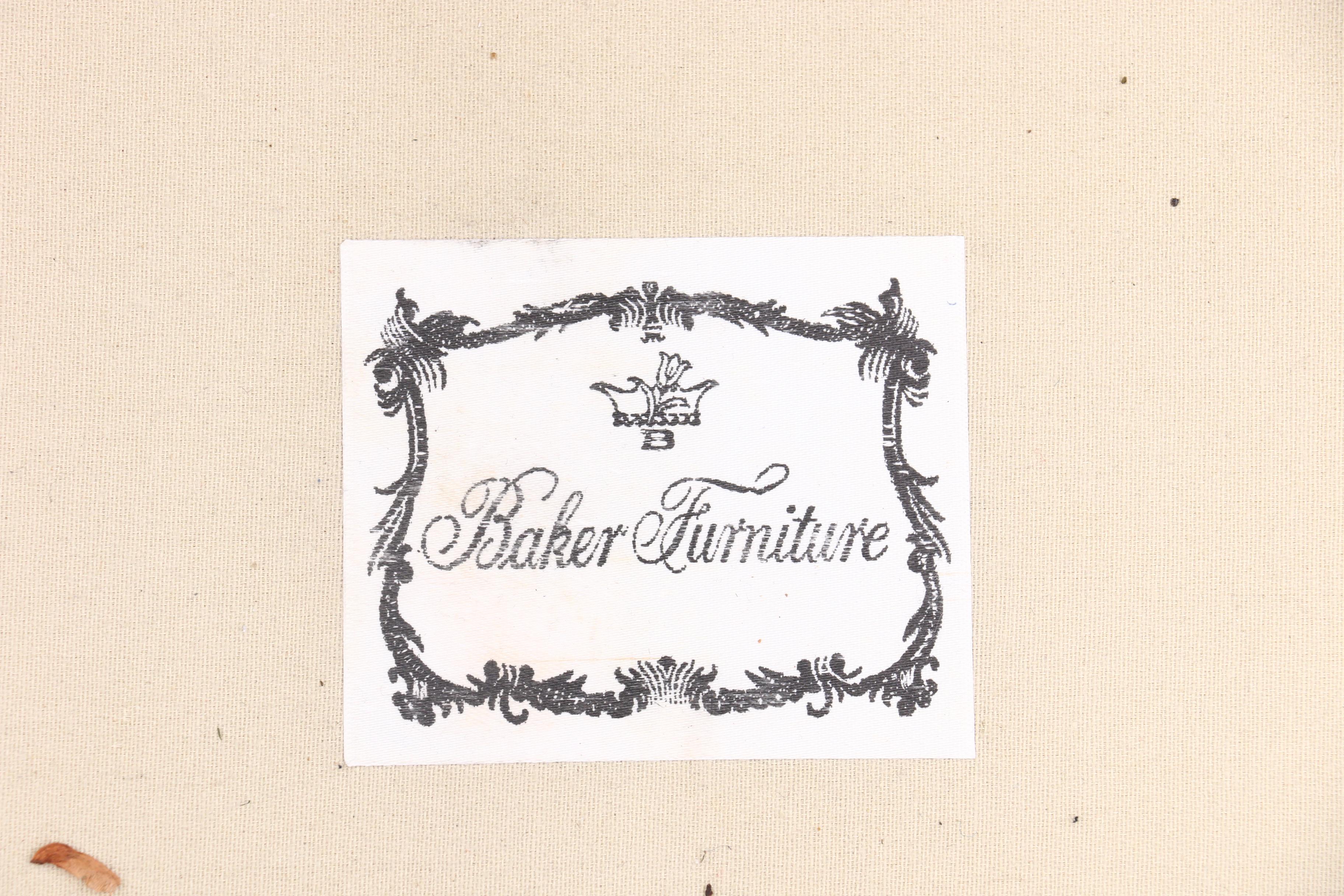 Baker Furniture Flame Stitch-Upholstered Knole-Style Sofa, 1980s