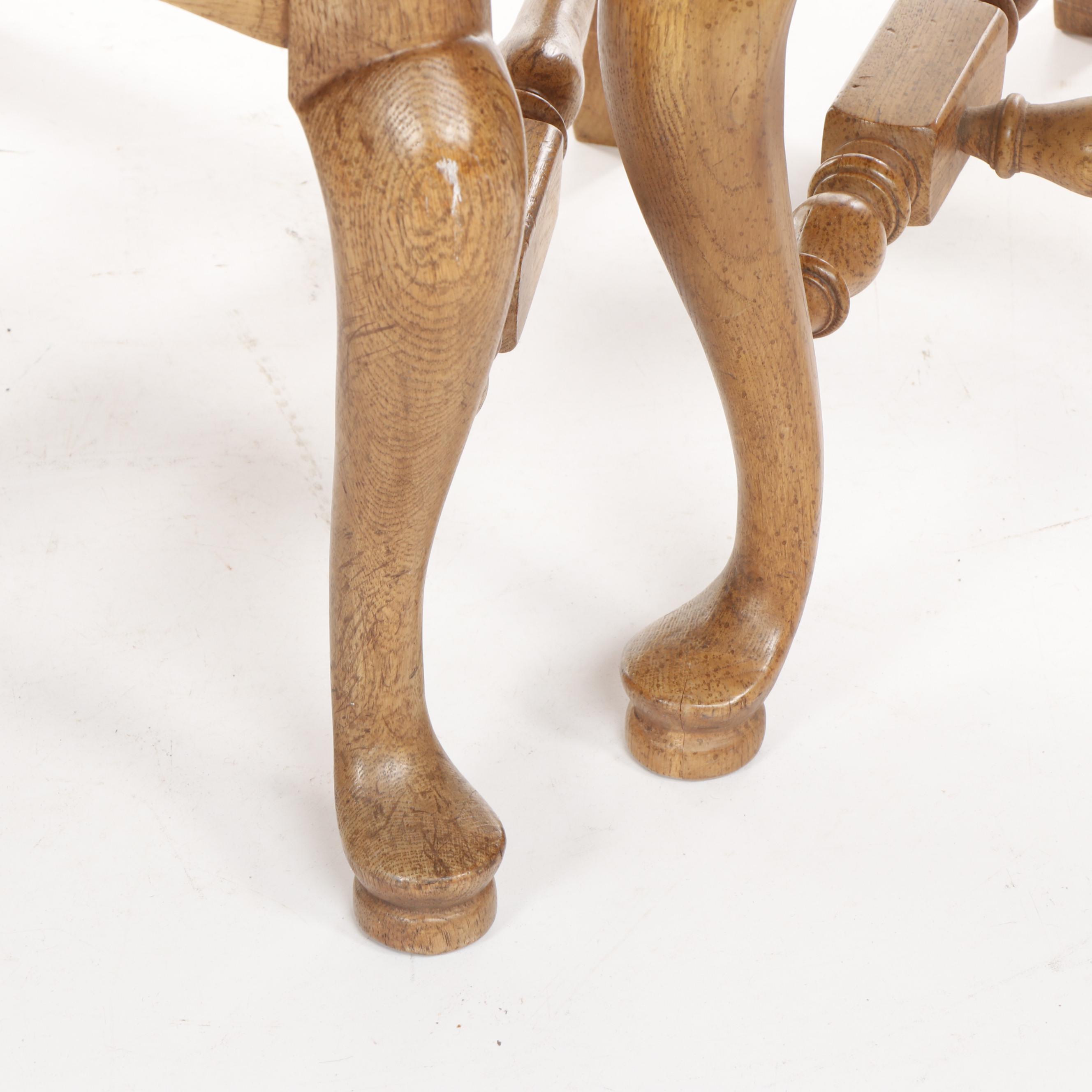 Georgia-Pacific Williams Queen Anne Style Limed Oak Dining Table & Chairs