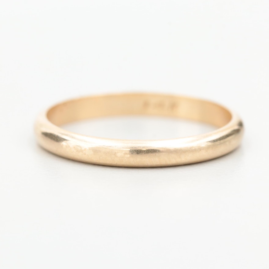 14K Yellow Gold Band