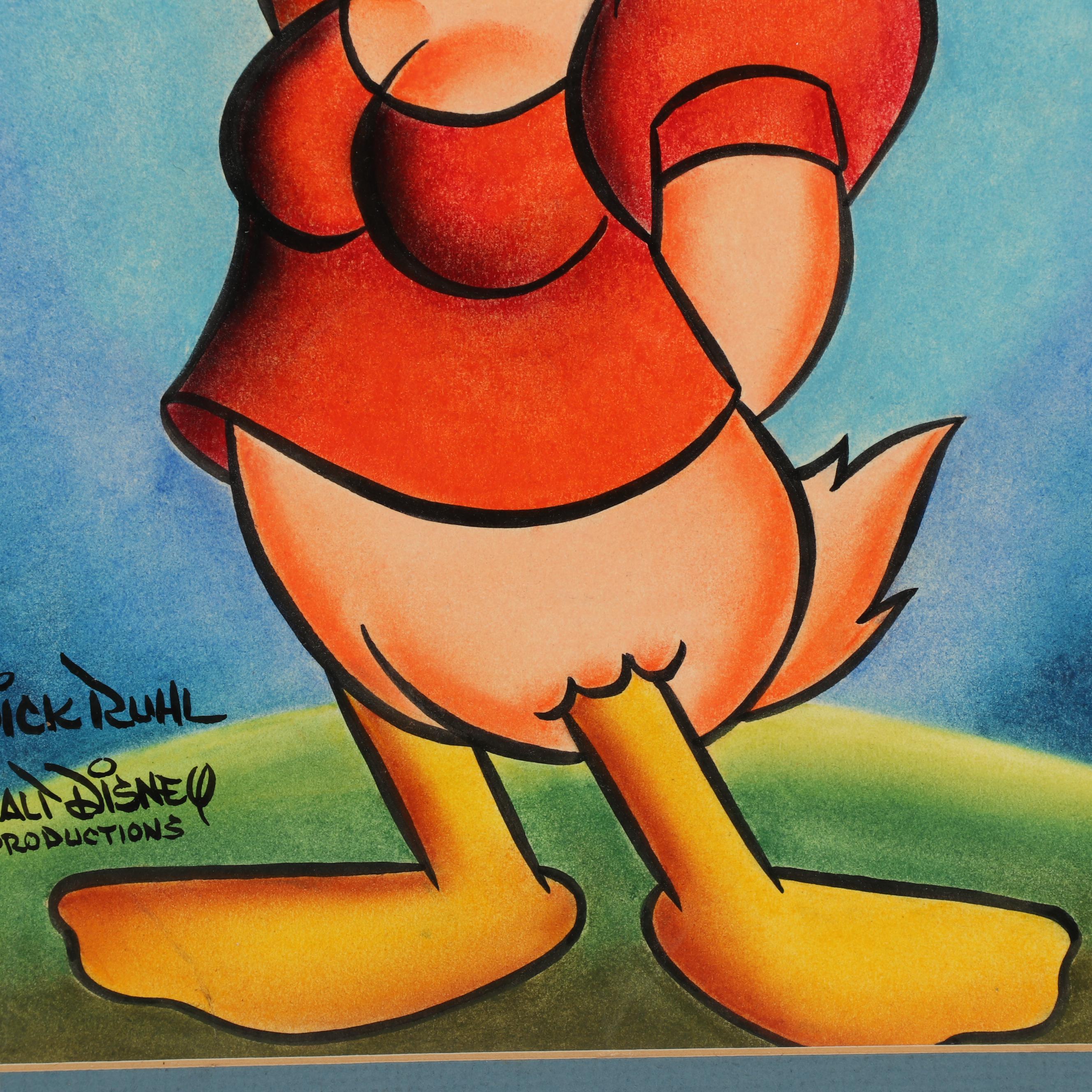 Dick Ruhl Acrylic Painting of Daisy Duck