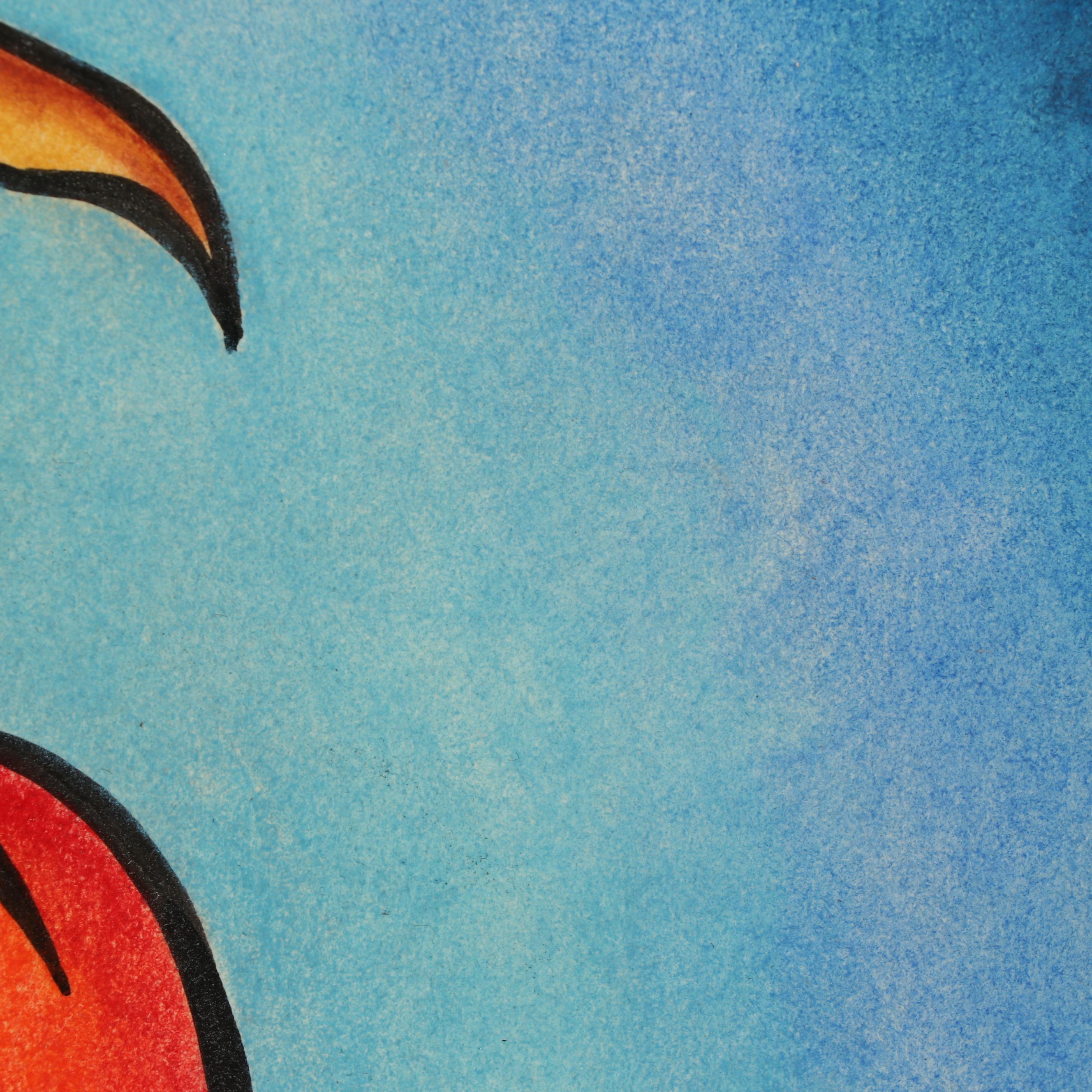 Dick Ruhl Acrylic Painting of Daisy Duck