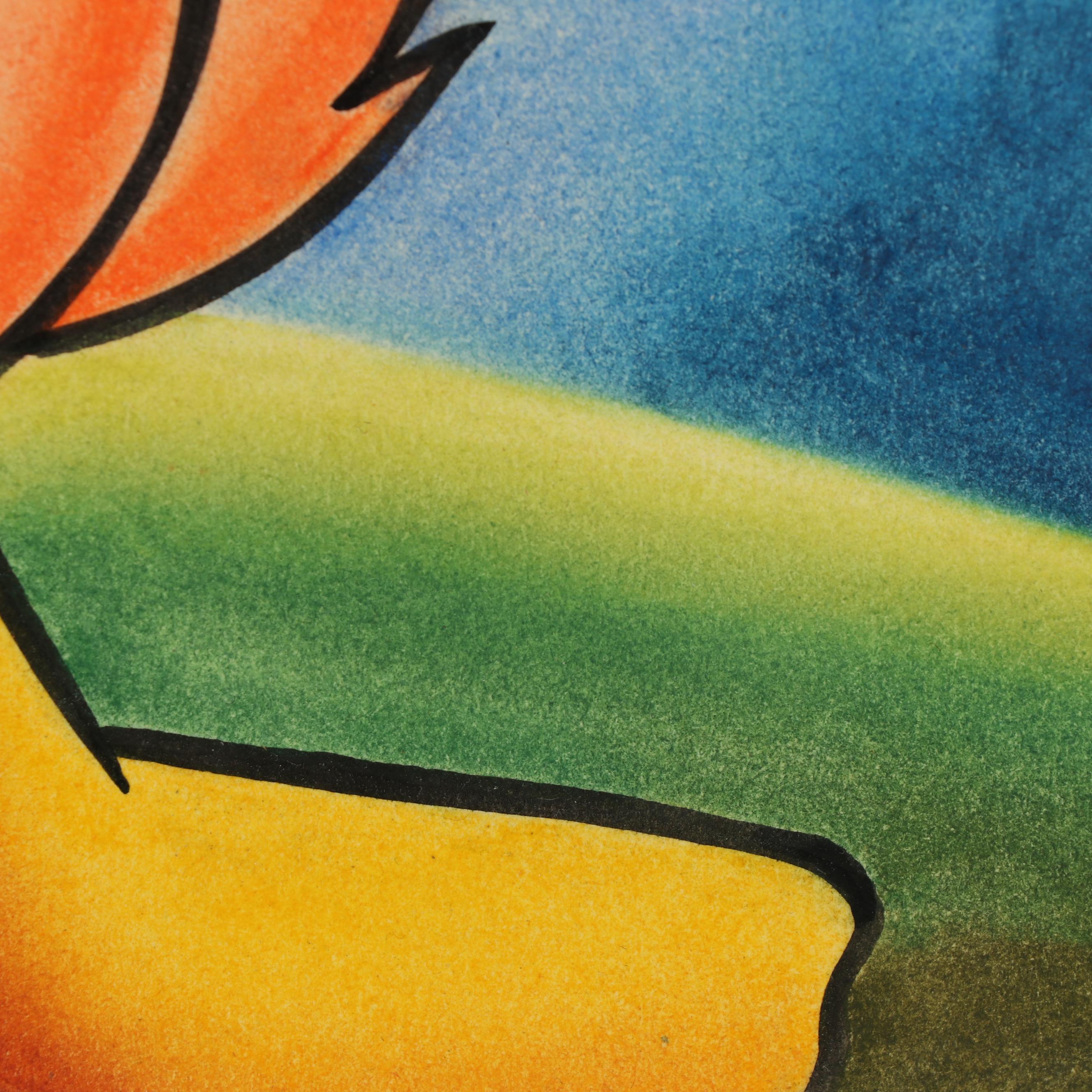 Dick Ruhl Acrylic Painting of Daisy Duck