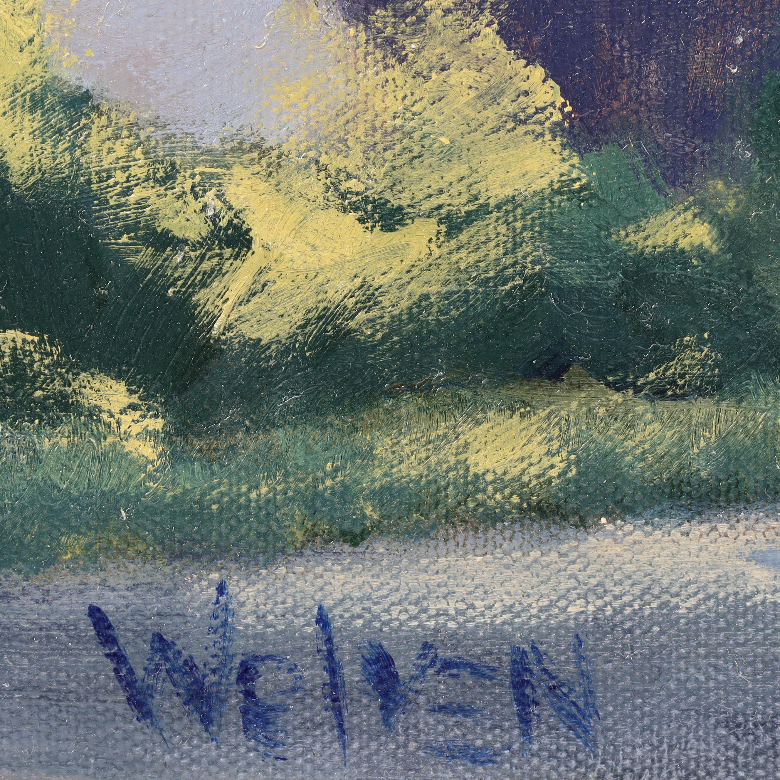 Paul Wolven Oil Painting of the John A. Roebling Suspension Bridge