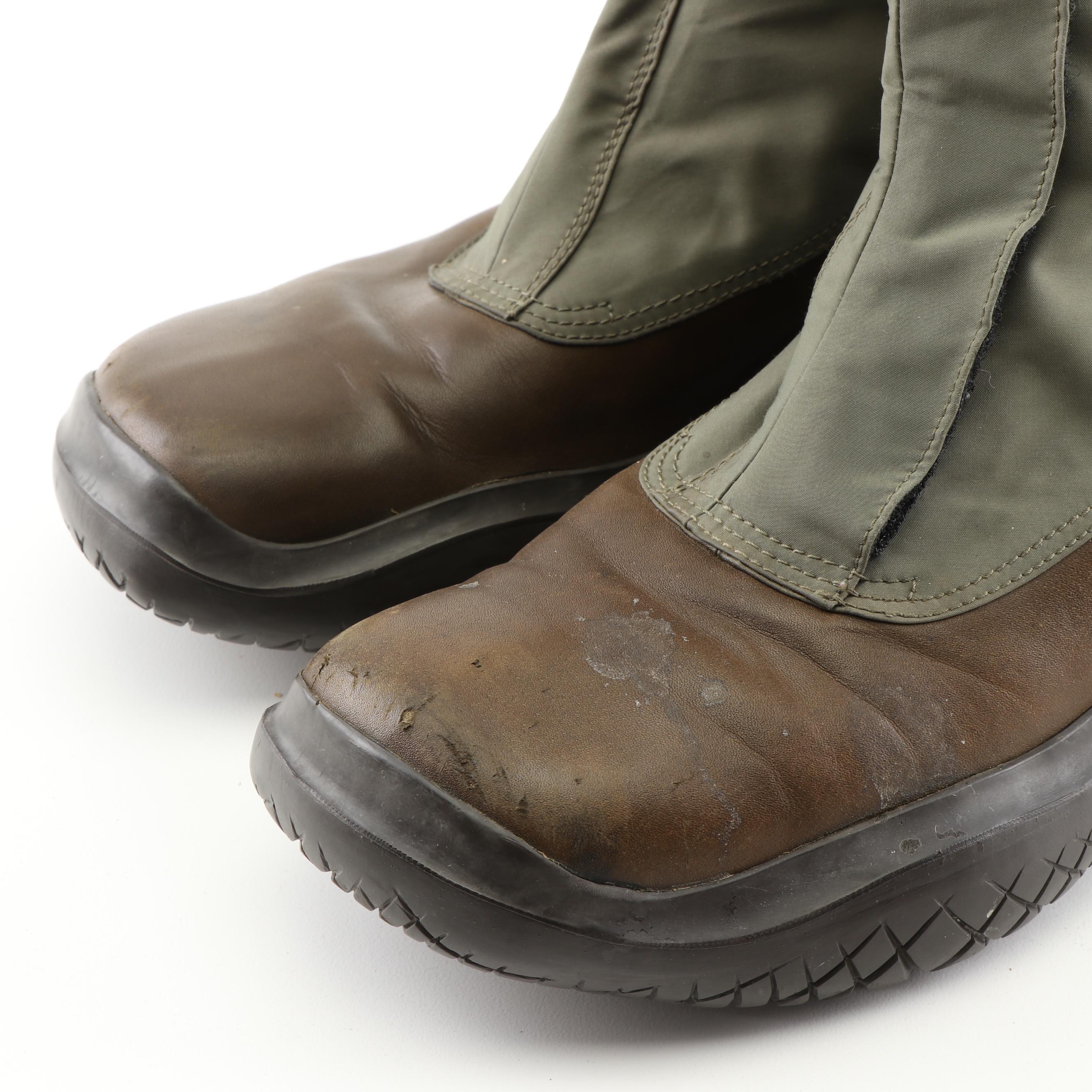 Prada Technical Square Toe Vibram Boots