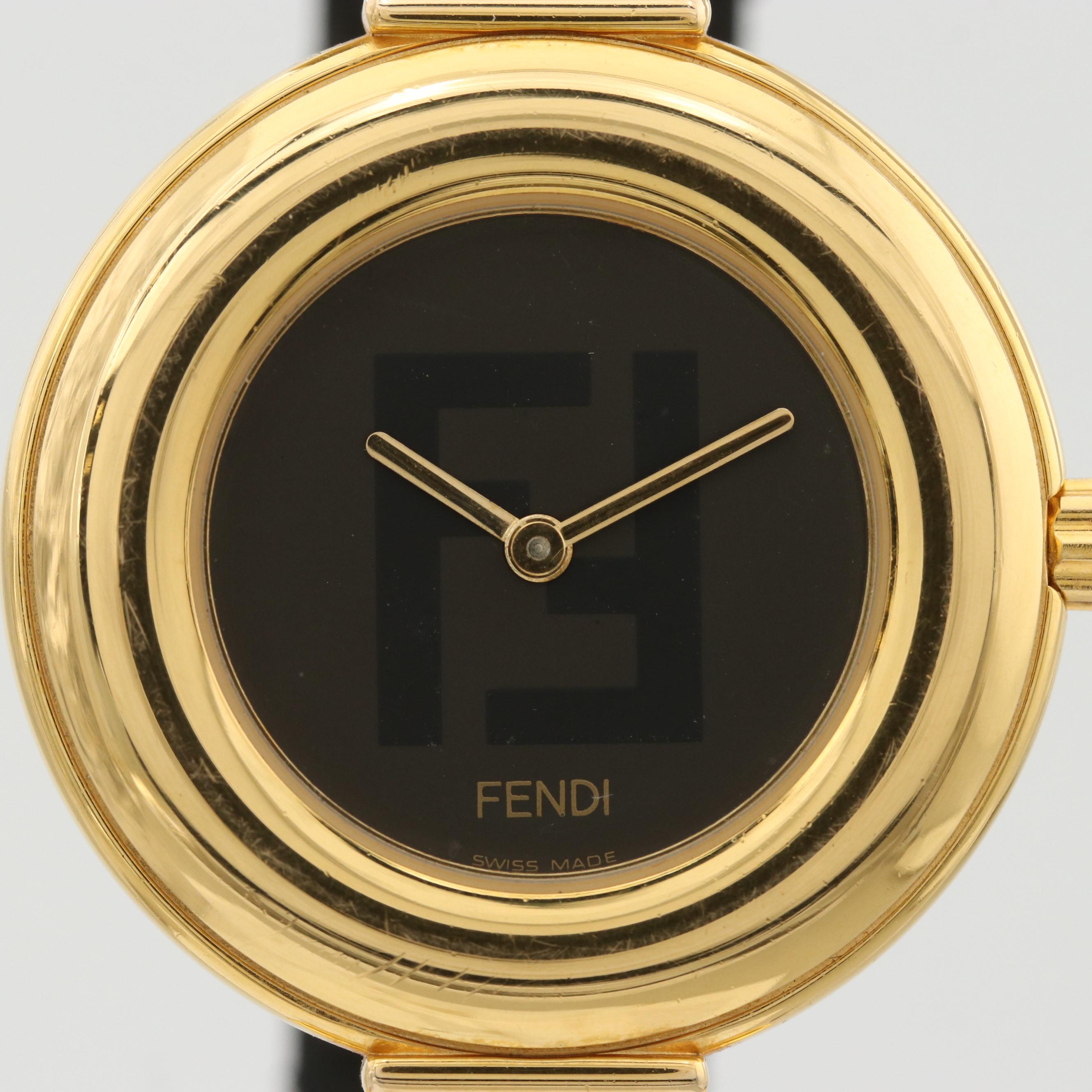 Vintage Fendi 320G Gold Tone Quartz Watch