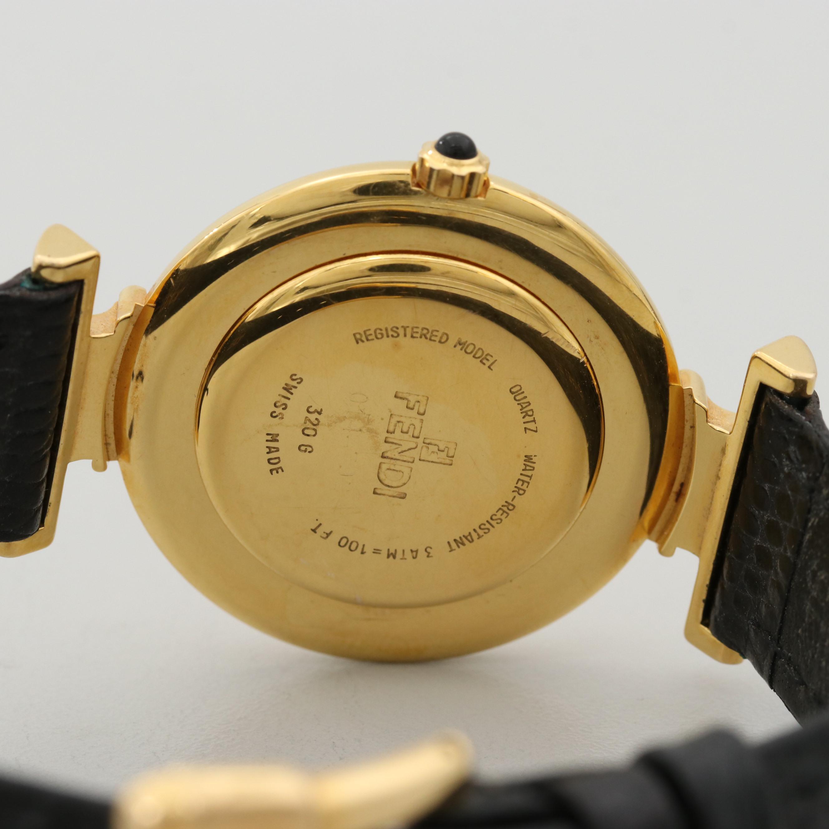 Vintage Fendi 320G Gold Tone Quartz Watch