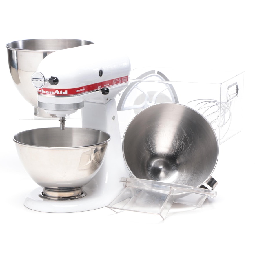 KitchenAid Ultra Power Model KSM90 Mixer with Bowls and Attachments