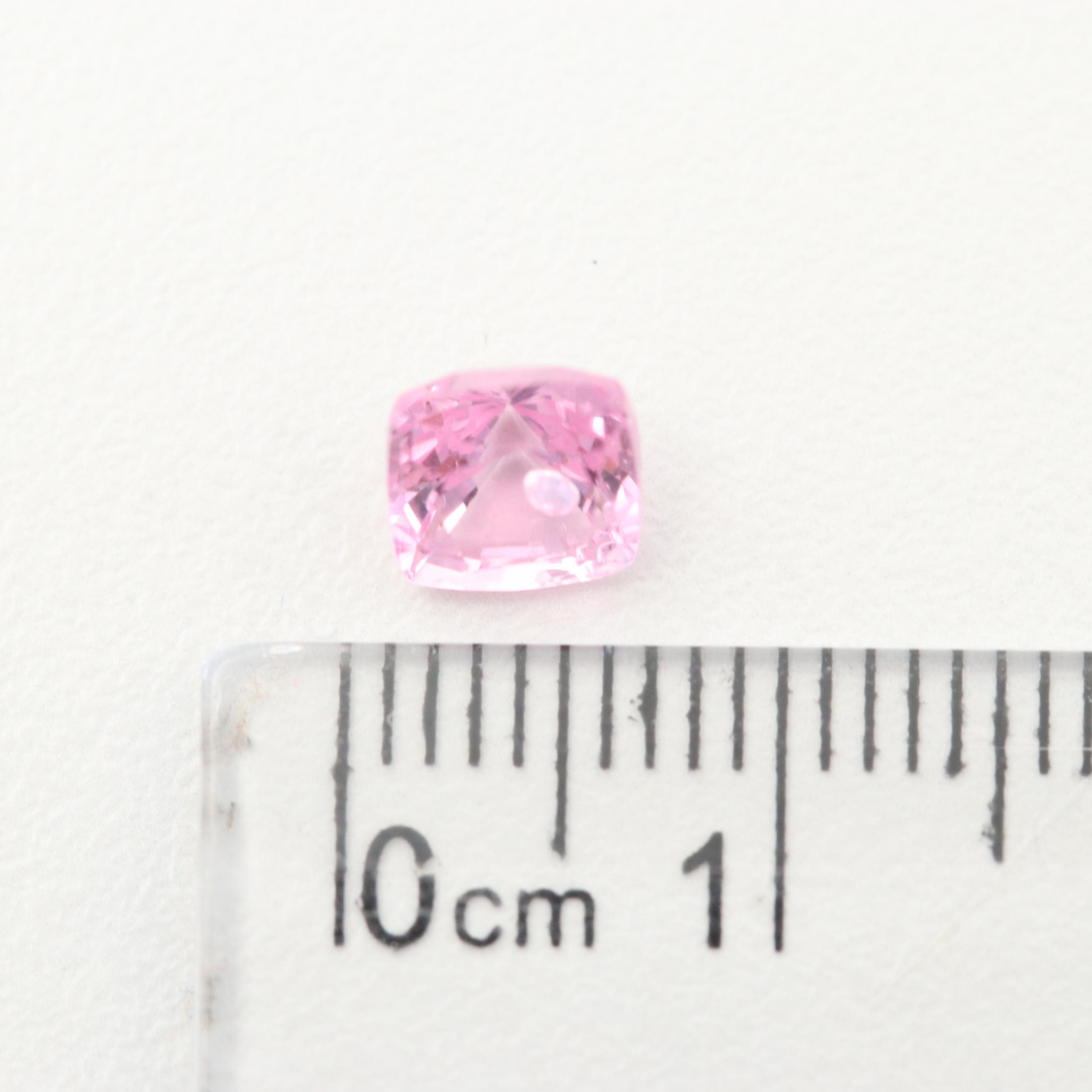 Loose 1.31 CT Pink Spinel Stone 6 mm x 6 mm