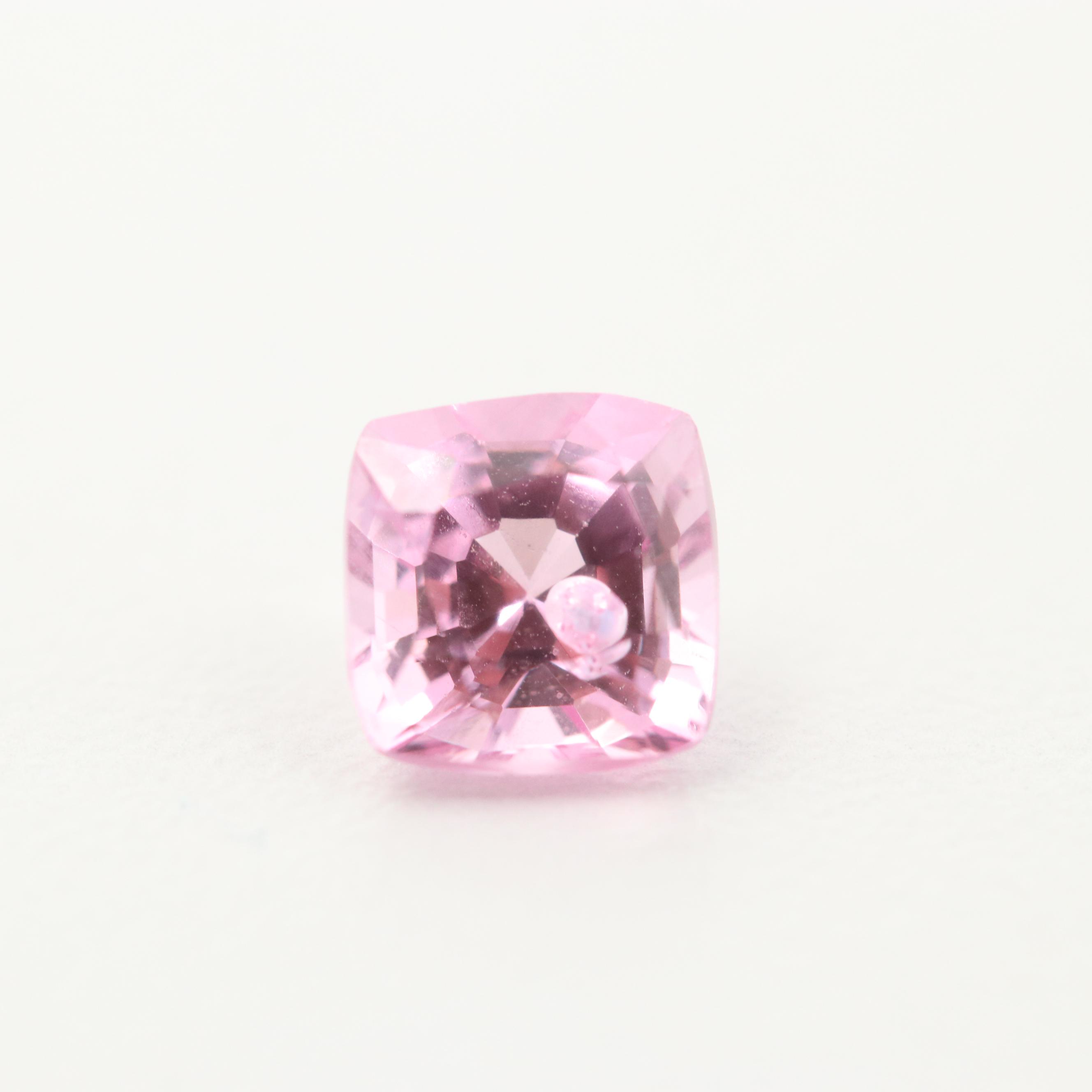 Loose 1.31 CT Pink Spinel Stone 6 mm x 6 mm