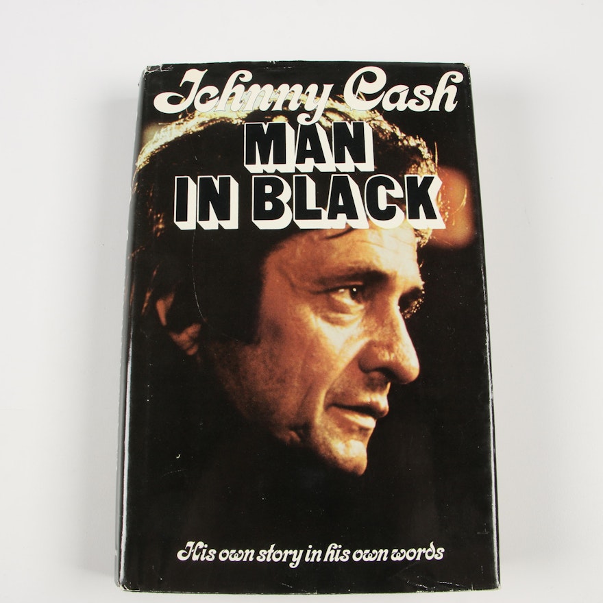 1975 Signed First Edition "Man in Black" by Johnny Cash