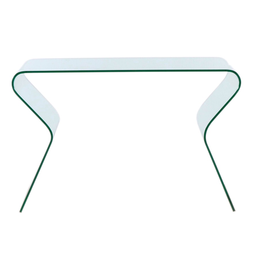 Contemporary Glass Console Table