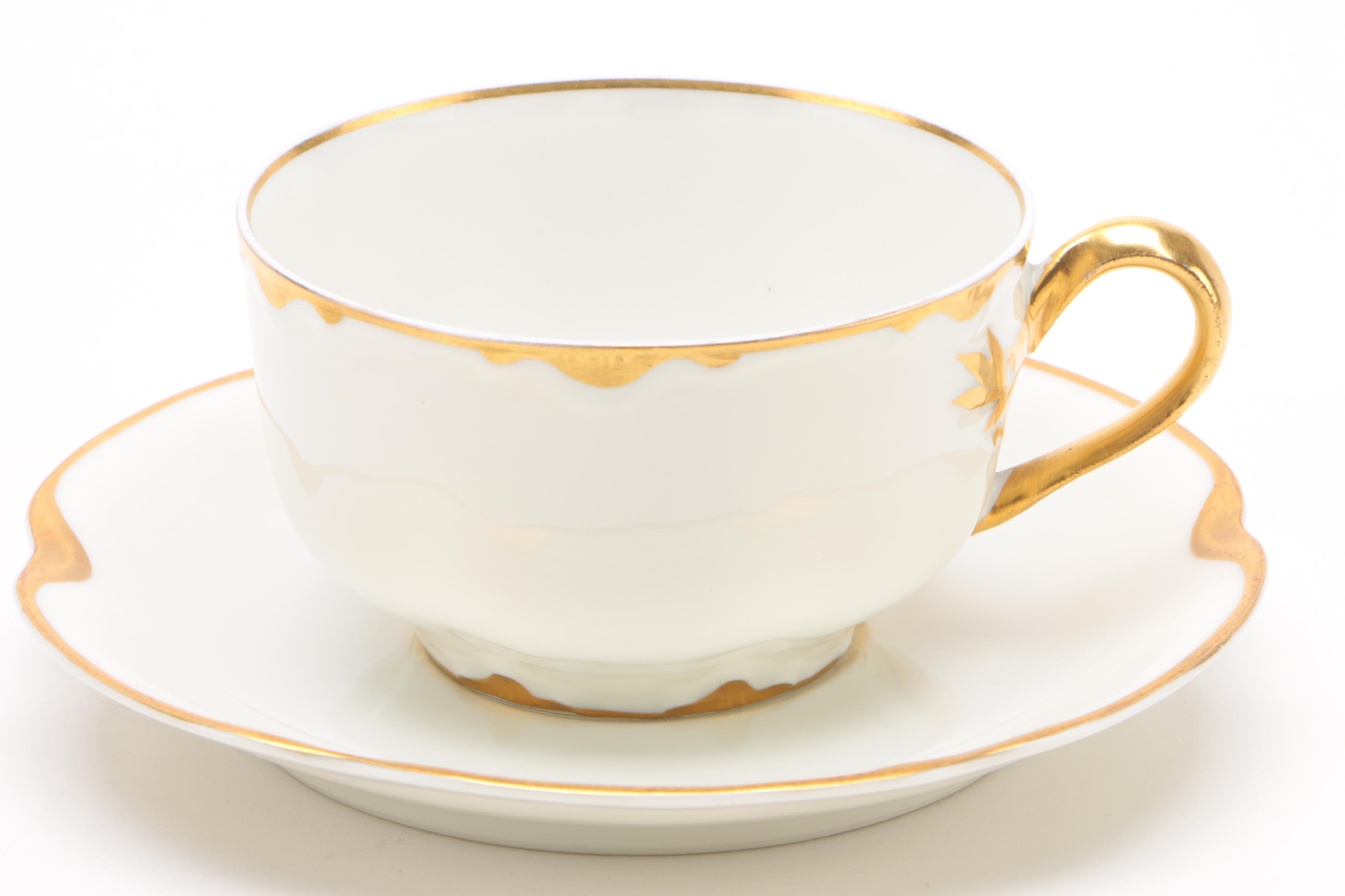 Haviland "Silver Anniversary" Dinnerware Pieces and other Continental Porcelain