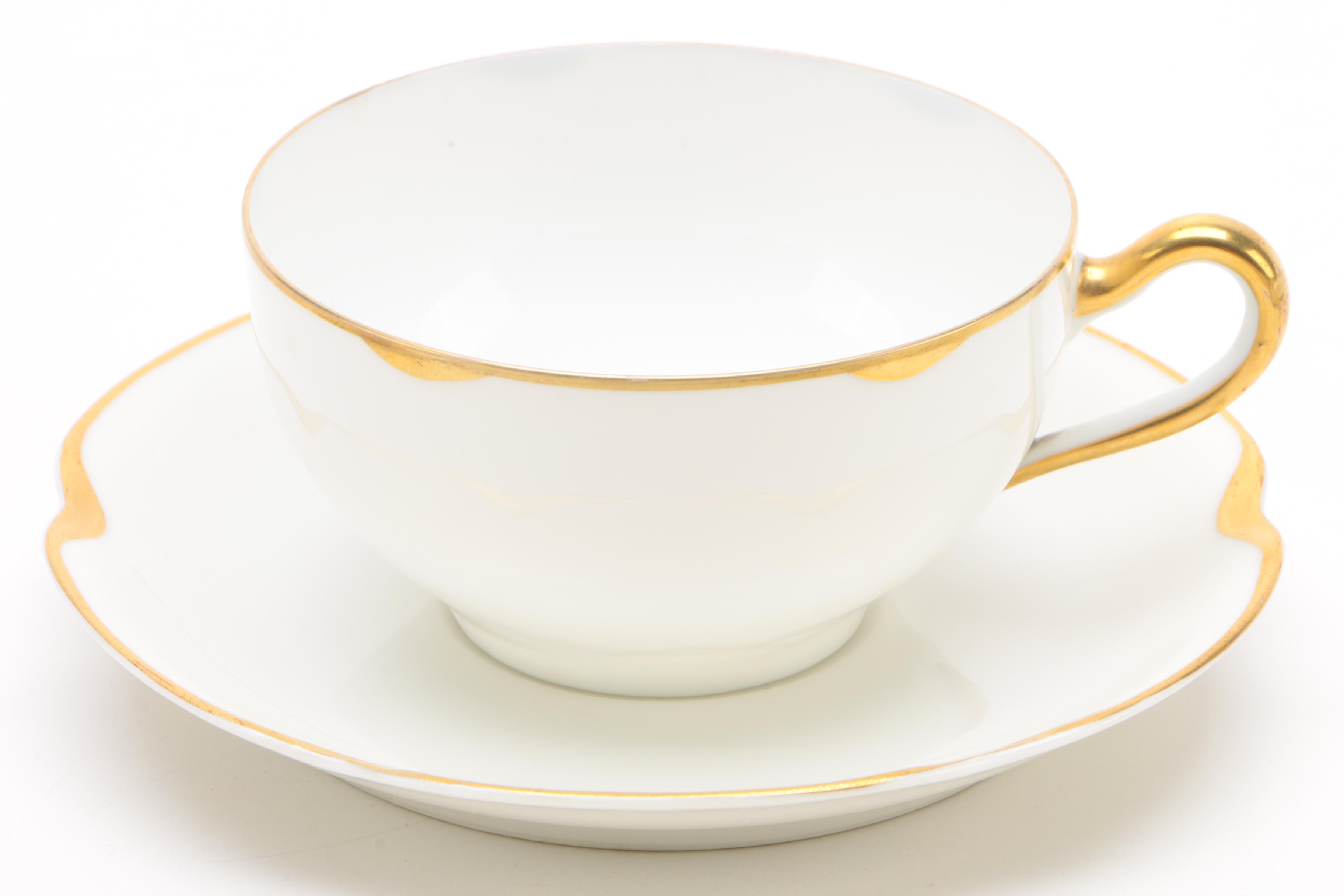 Haviland "Silver Anniversary" Dinnerware Pieces and other Continental Porcelain