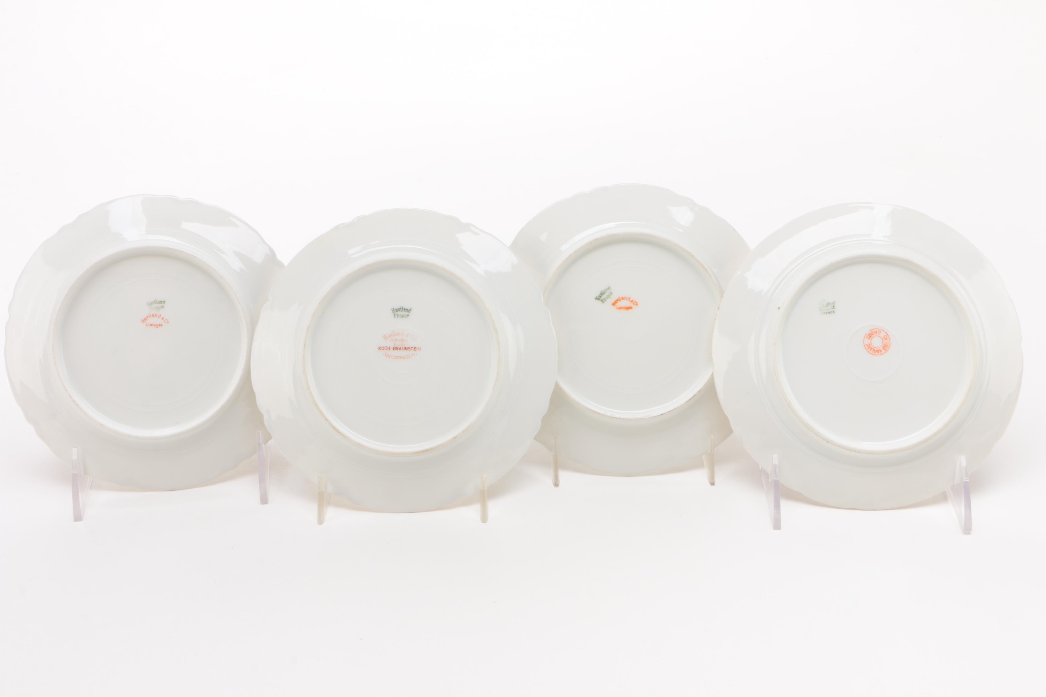 Haviland "Silver Anniversary" Dinnerware Pieces and other Continental Porcelain