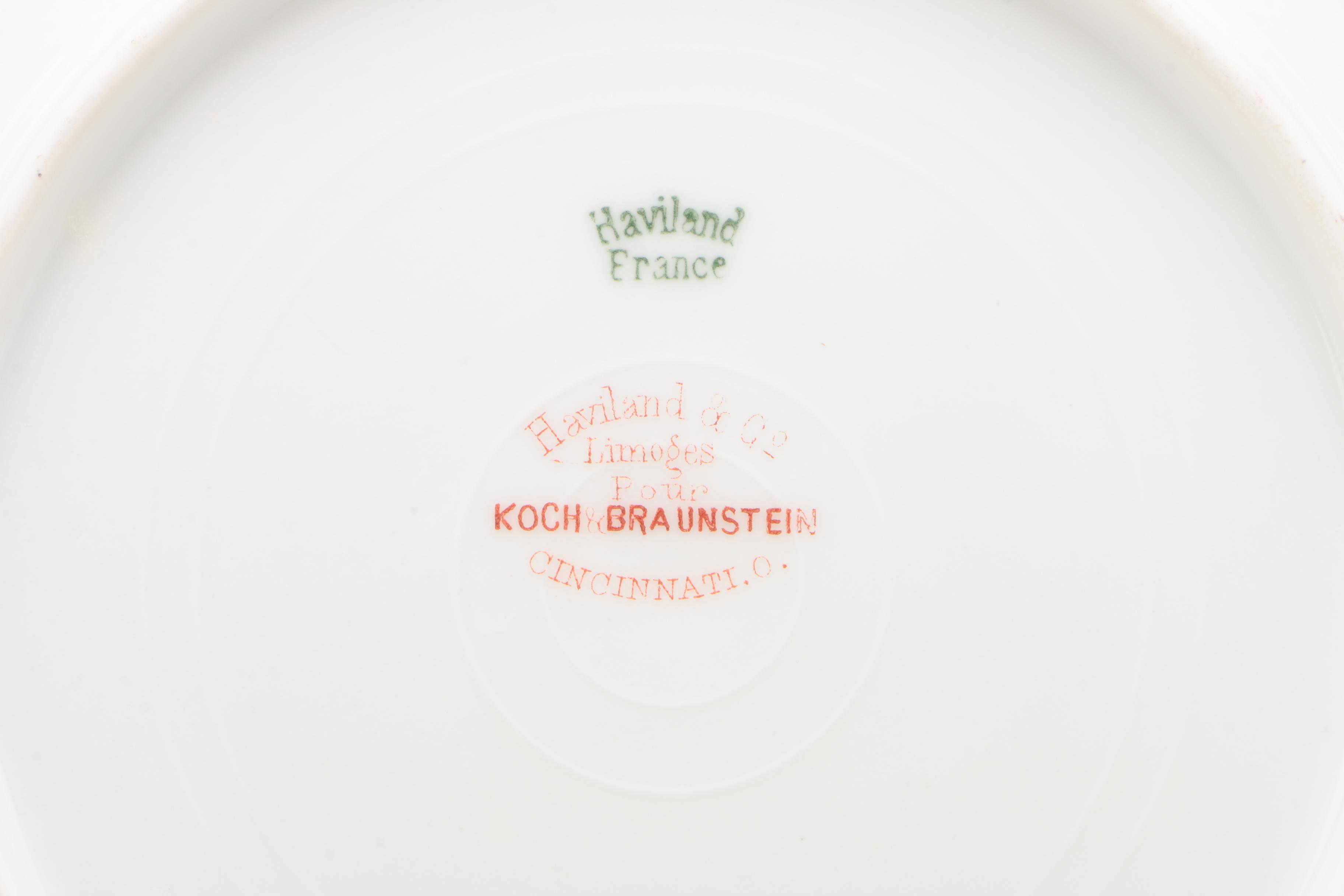 Haviland "Silver Anniversary" Dinnerware Pieces and other Continental Porcelain