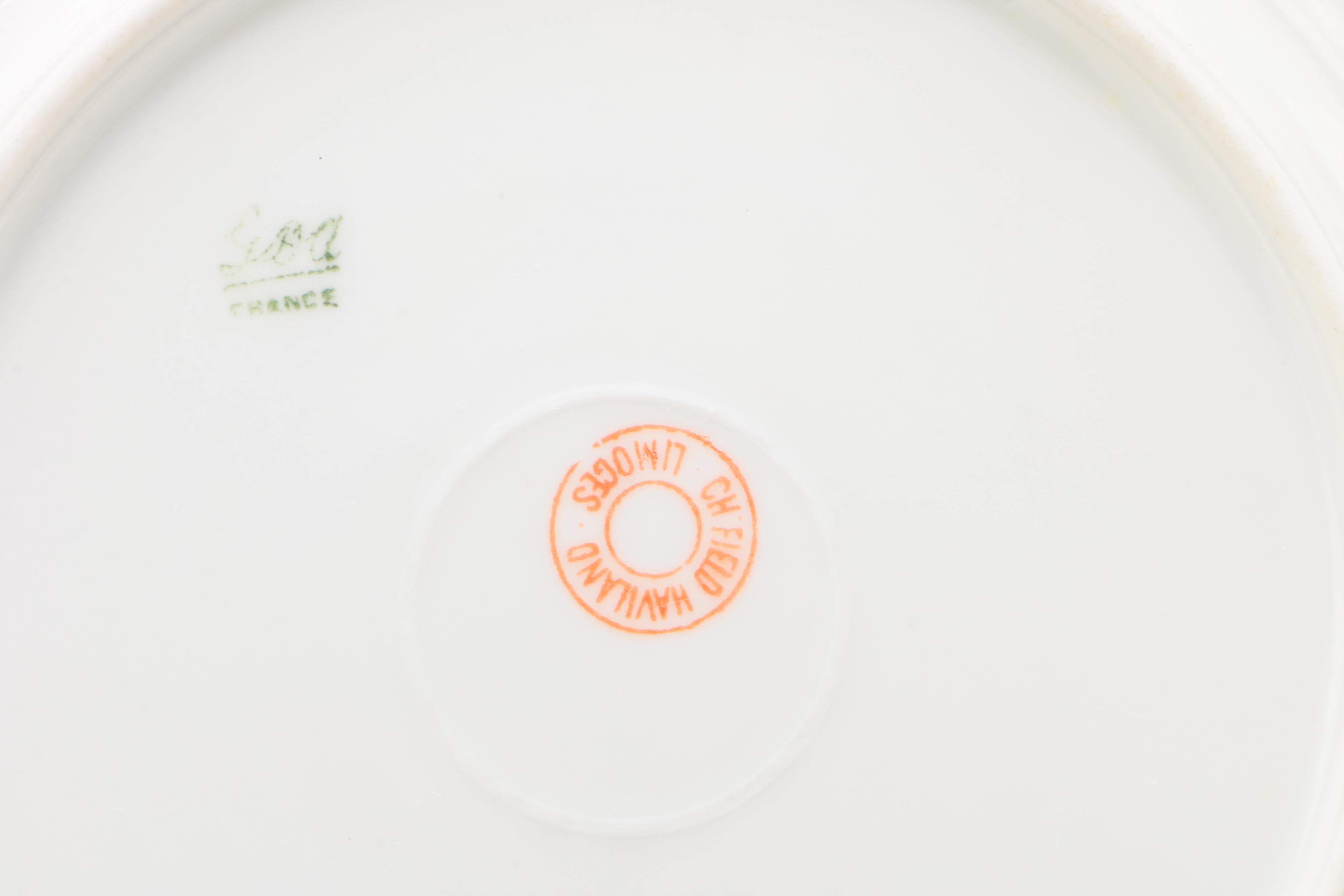 Haviland "Silver Anniversary" Dinnerware Pieces and other Continental Porcelain