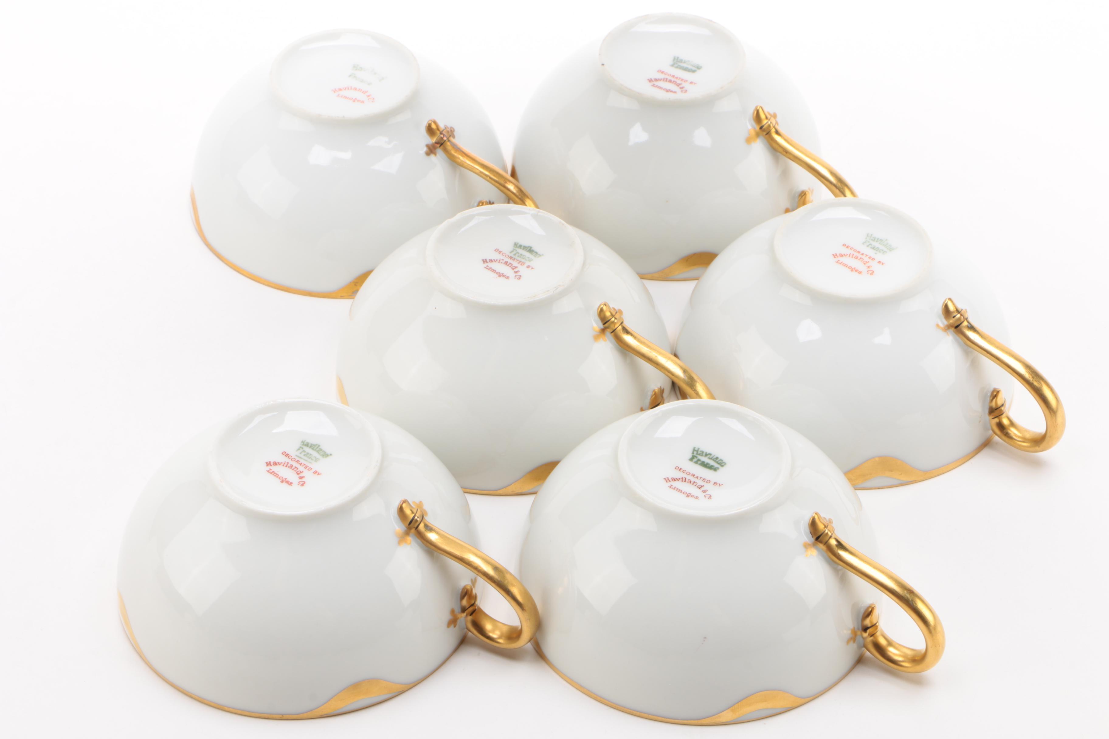 Haviland "Silver Anniversary" Dinnerware Pieces and other Continental Porcelain