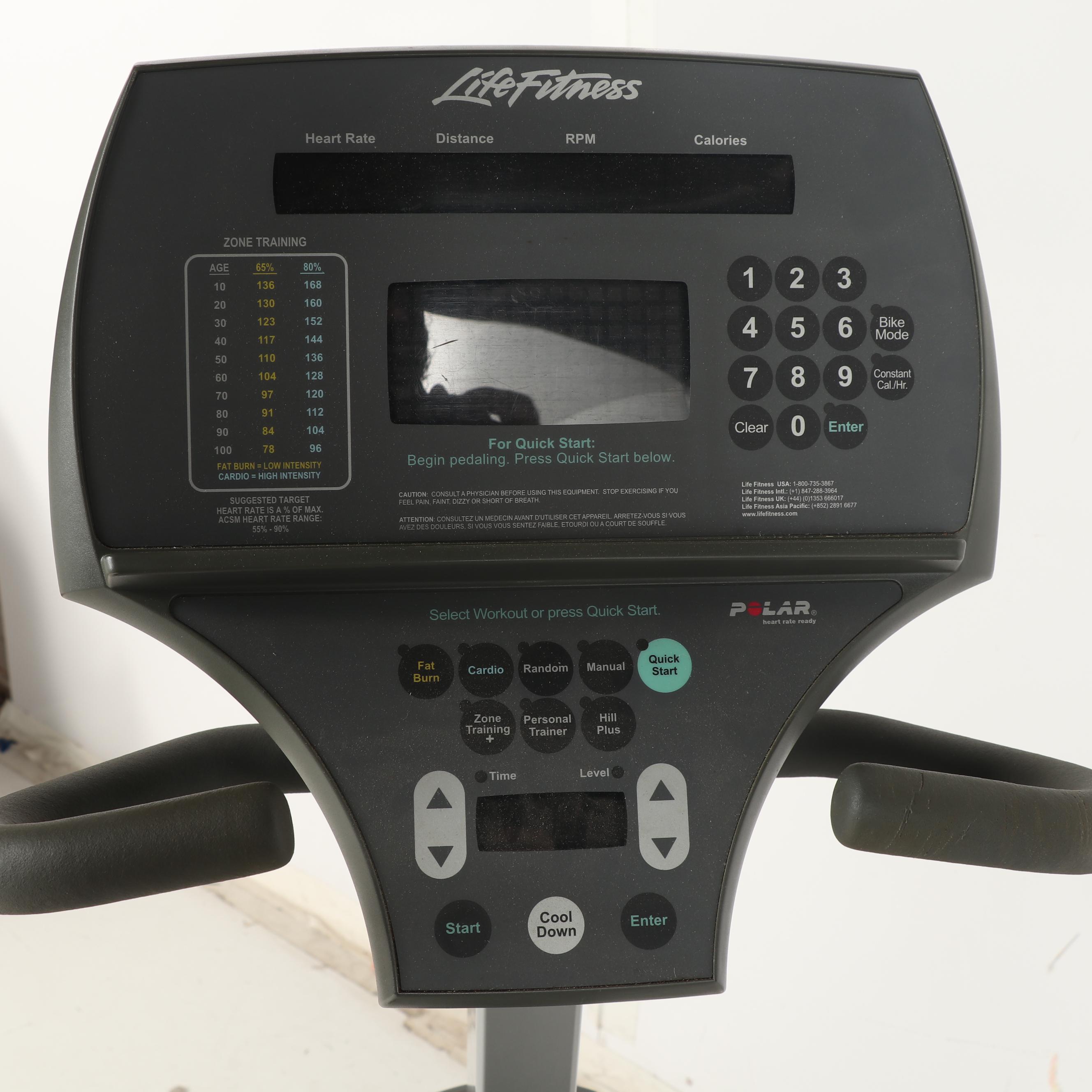 Life Fitness 95Ri Recumbent Exercise Bike, Contemporary