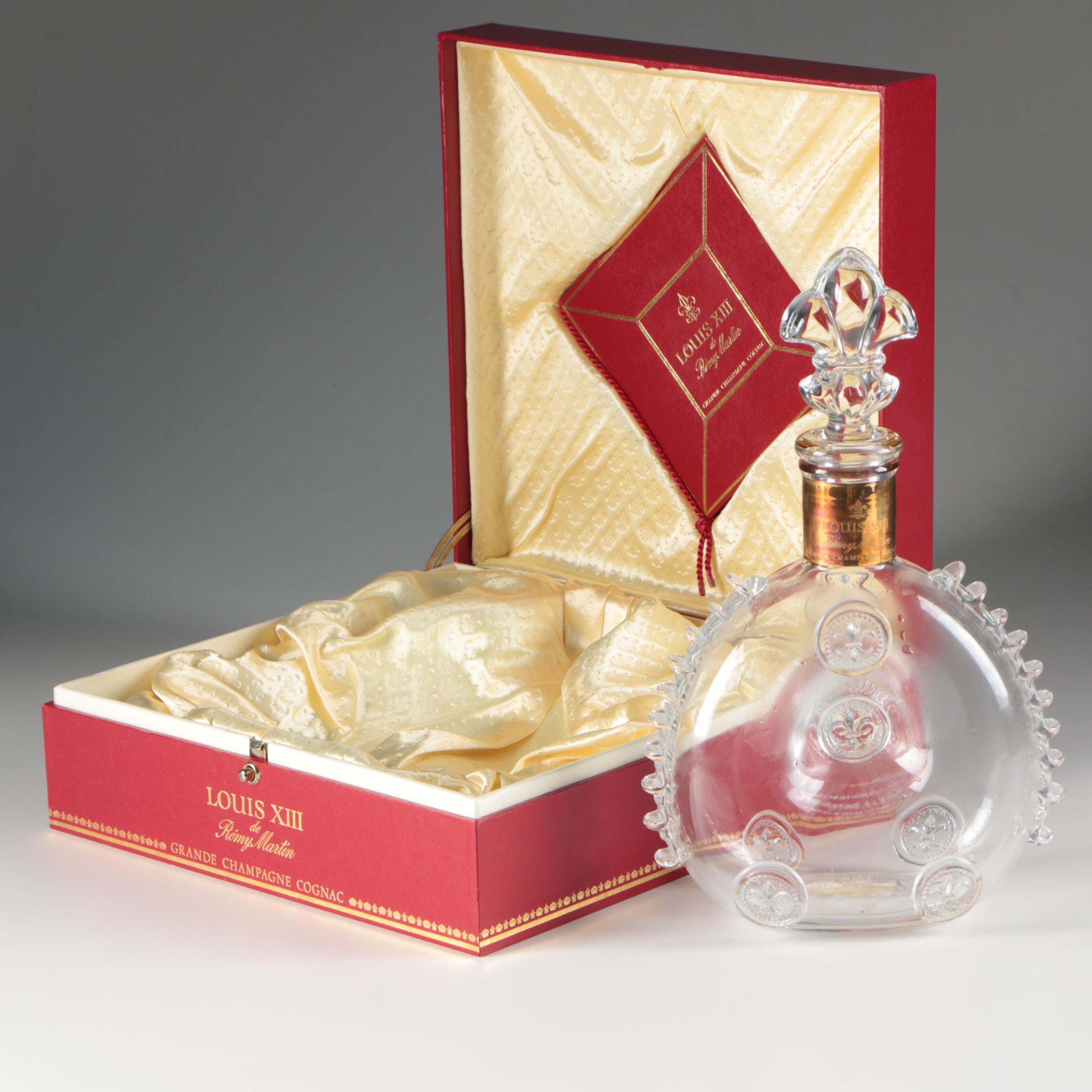 Baccarat for Rémy Martin Crystal Louis XIII Cognac Decanter and Presentation Box
