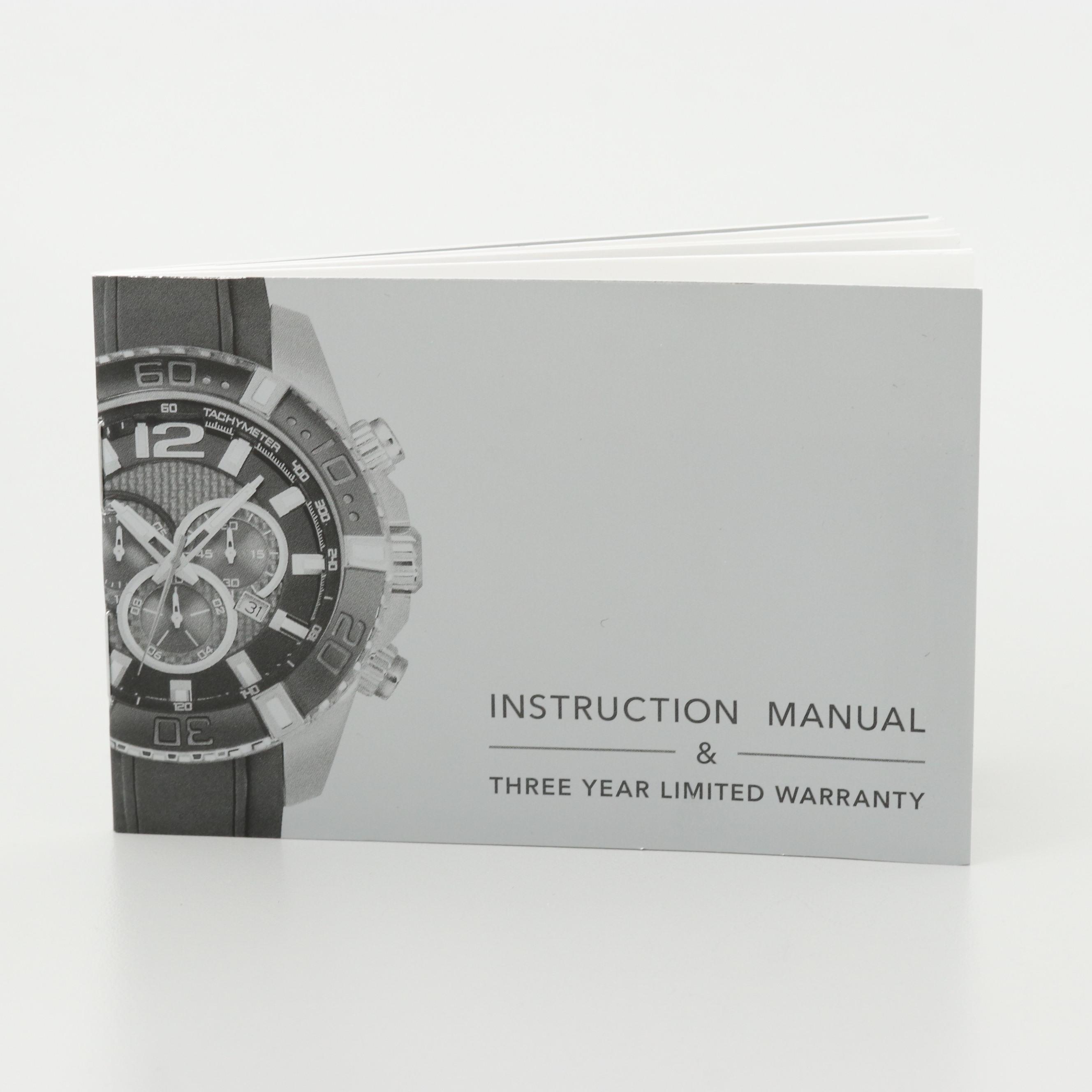 Schweiss Stainless Steel Chronograph Watch With Carbon Fiber Dial