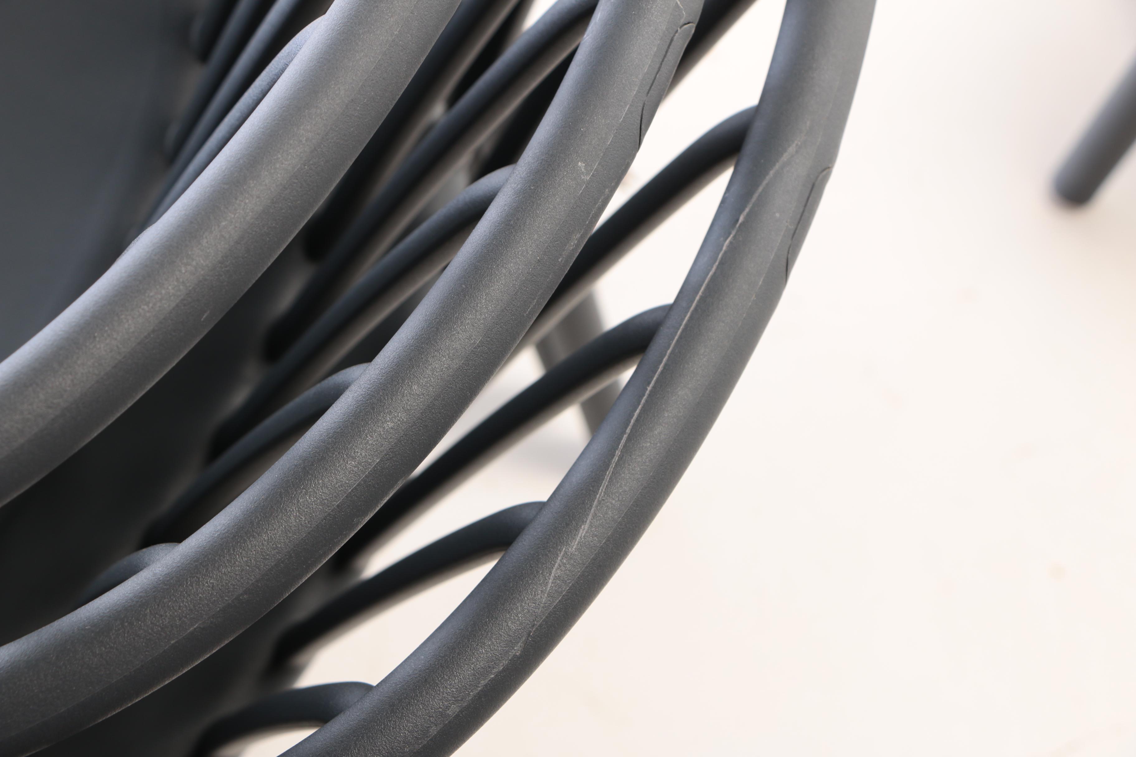 Josep Lluscà "Woody" Molded Polypropylene Indoor/Outdoor Stacking Armchairs