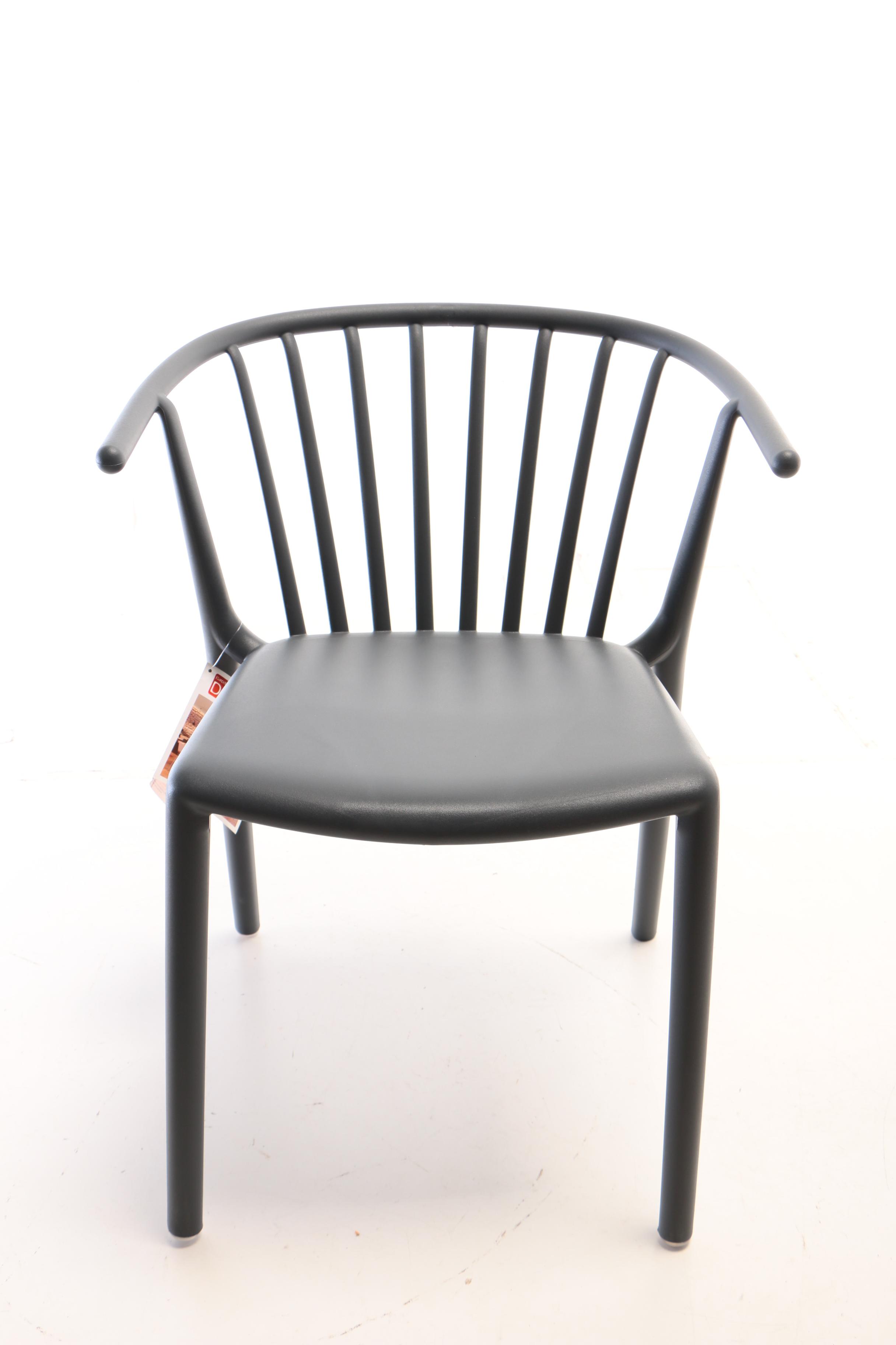 Josep Lluscà "Woody" Molded Polypropylene Indoor/Outdoor Stacking Armchairs