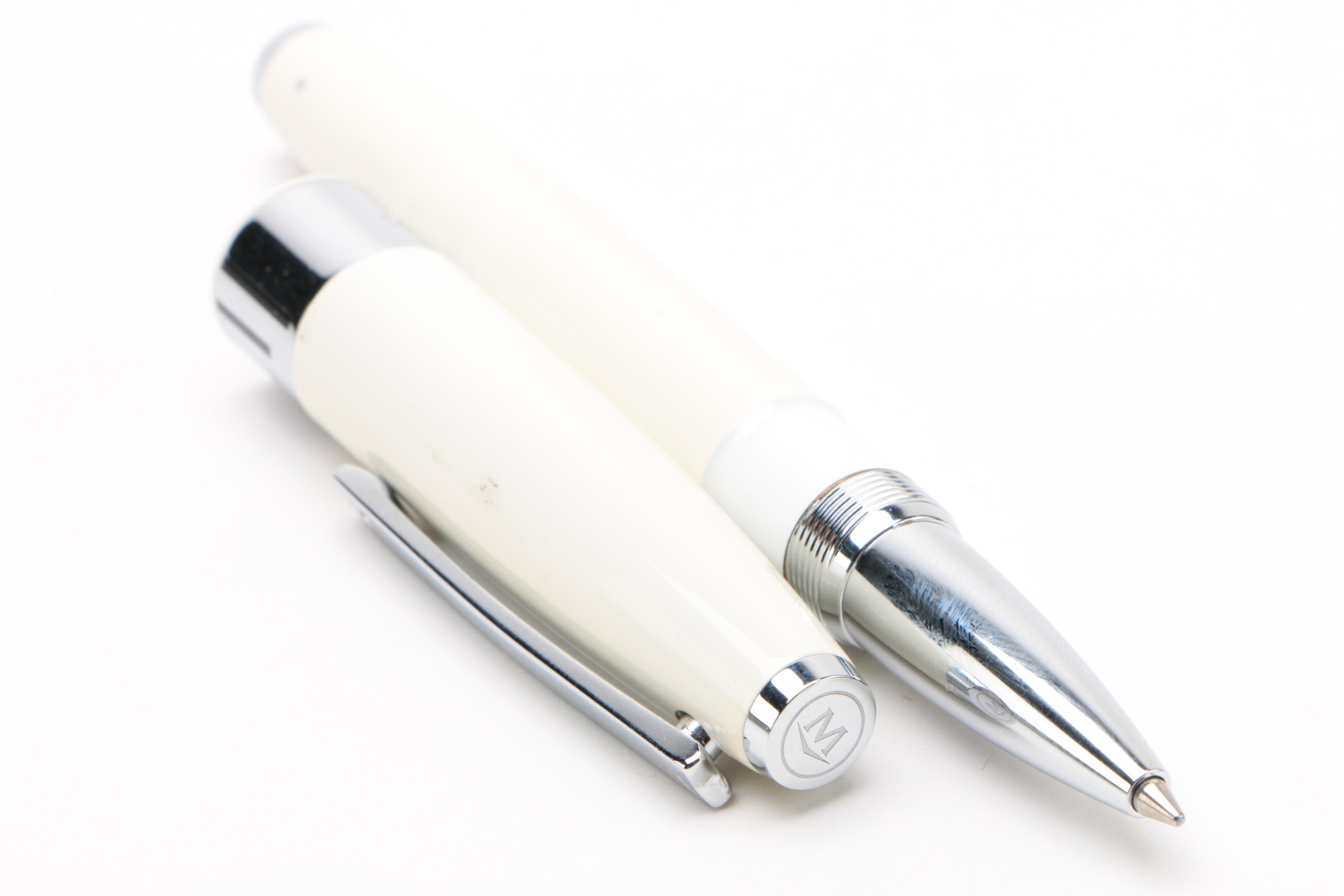 Movado Enameled Stainless Steel Ballpoint Pen