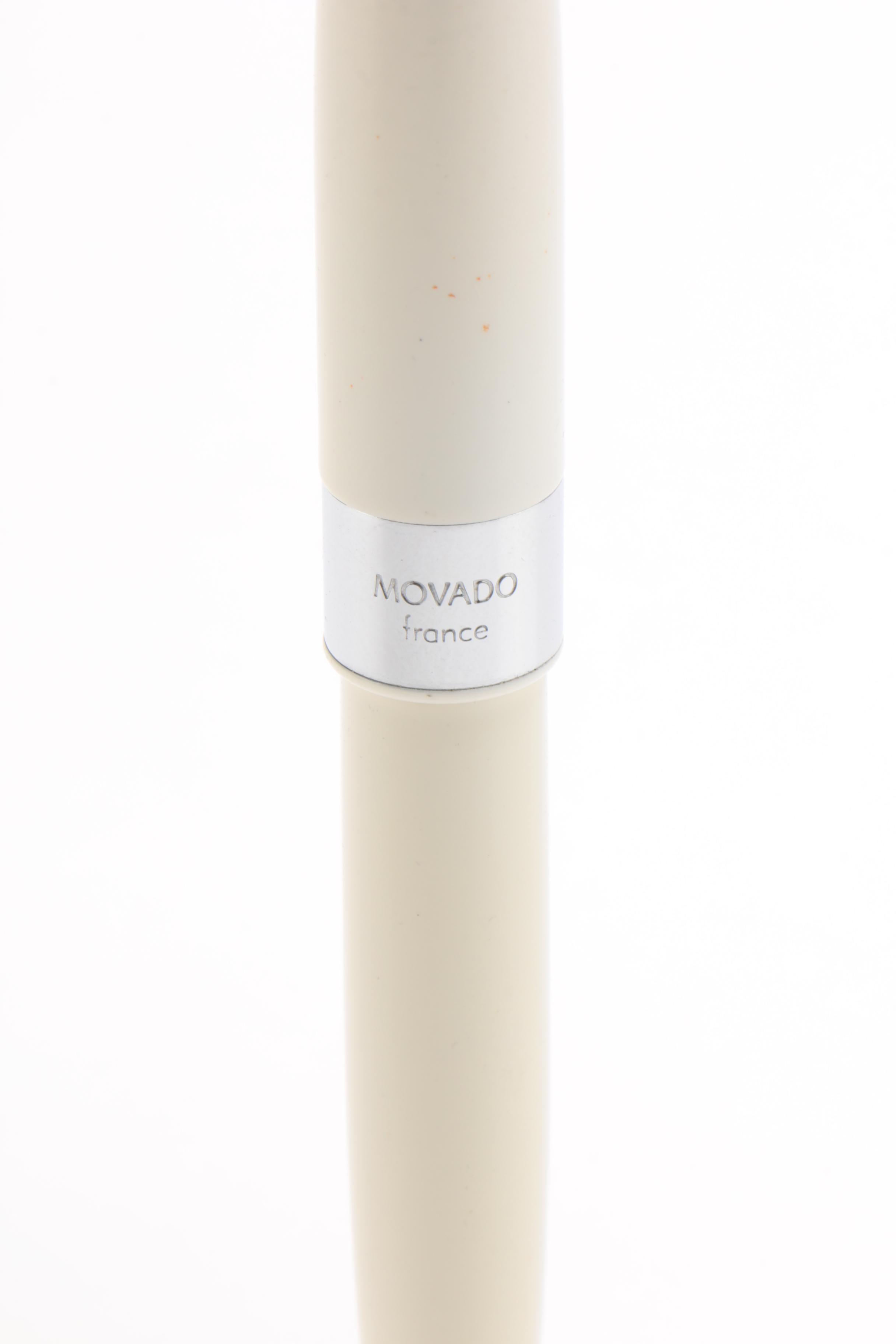 Movado Enameled Stainless Steel Ballpoint Pen