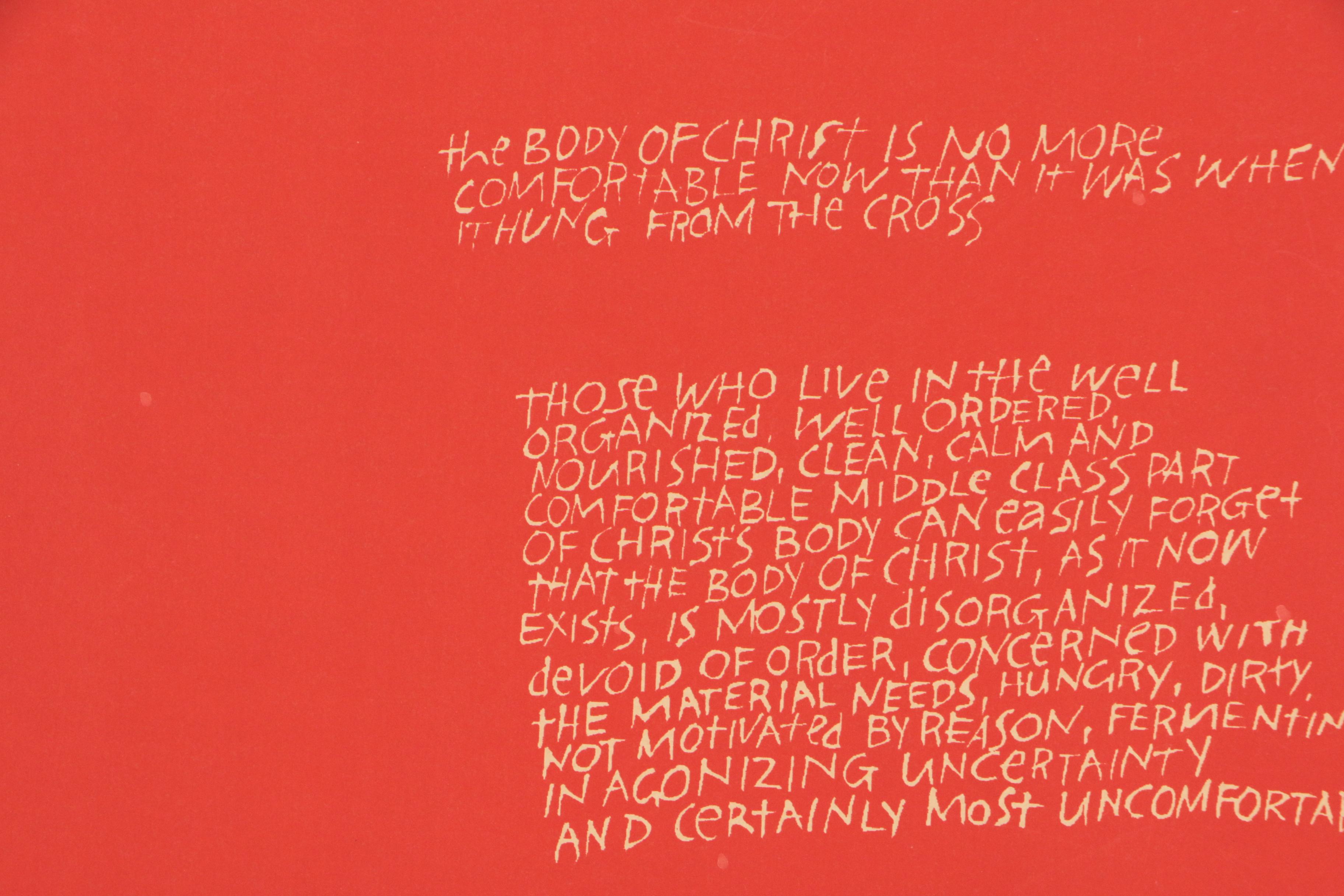 Sister Mary Corita Kent 1965 Serigraph "My People"