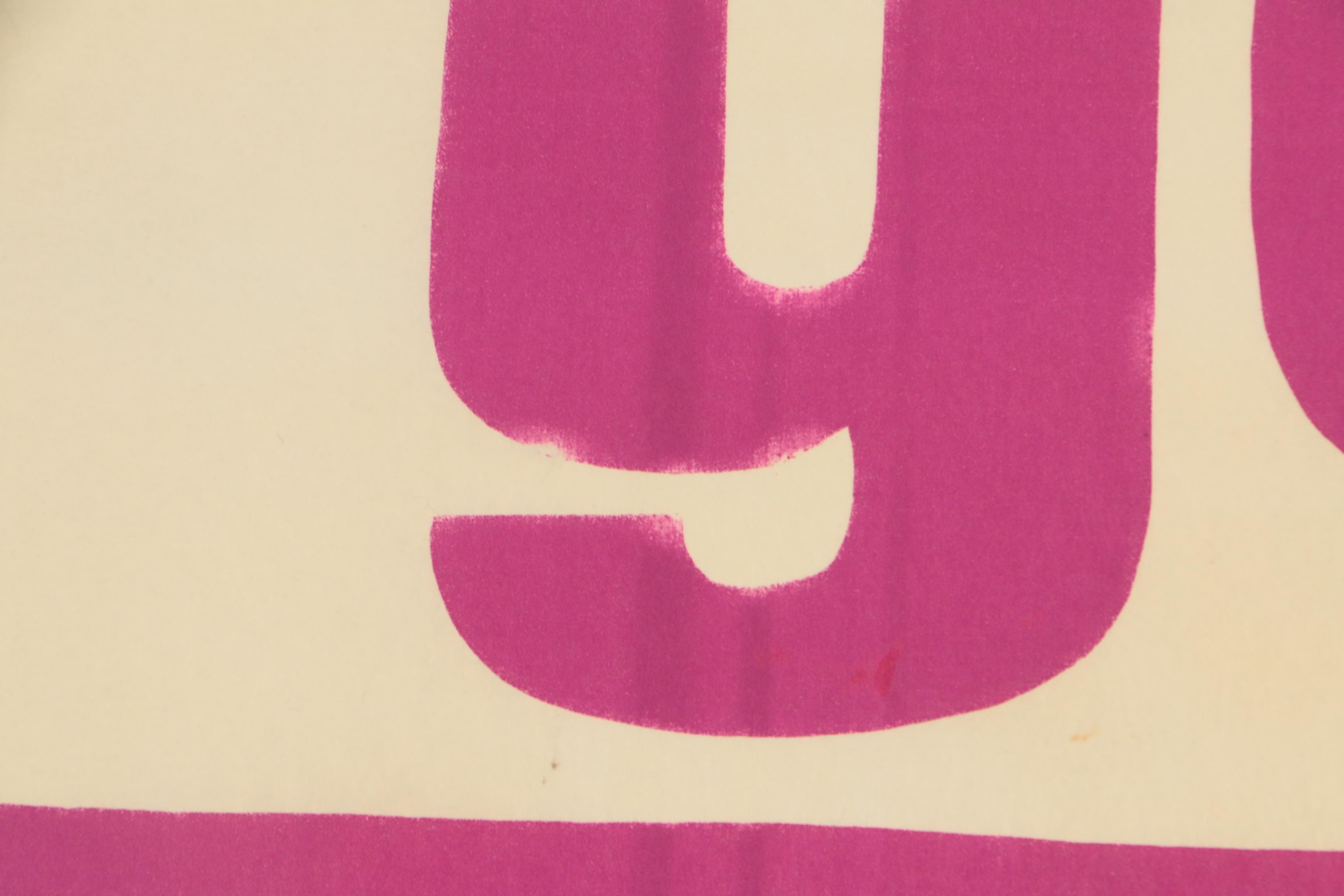 Sister Mary Corita Kent 1965 Serigraph "Yes People Like Us"