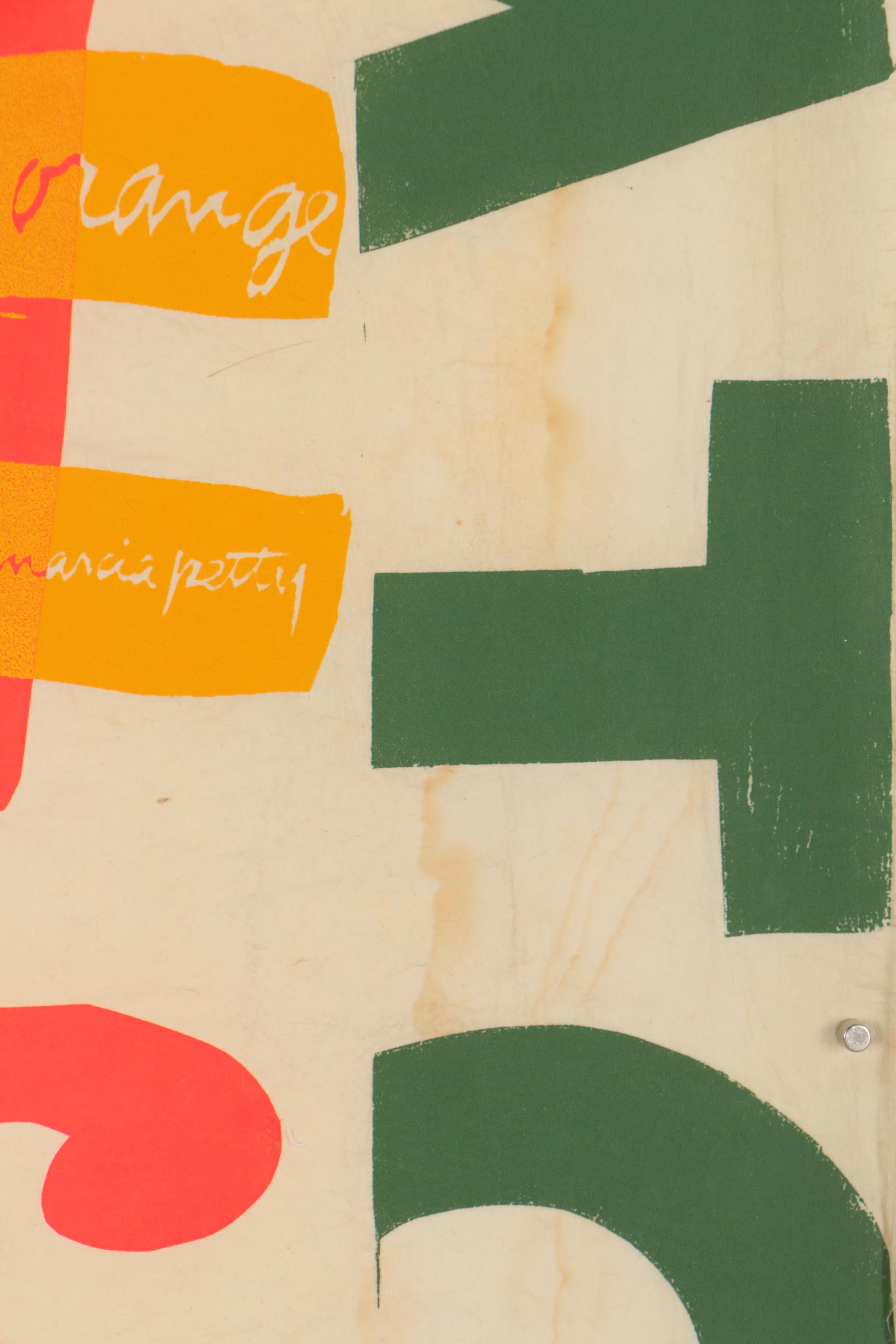 Sister Mary Corita Kent 1964 Serigraph "Mary Does Laugh"