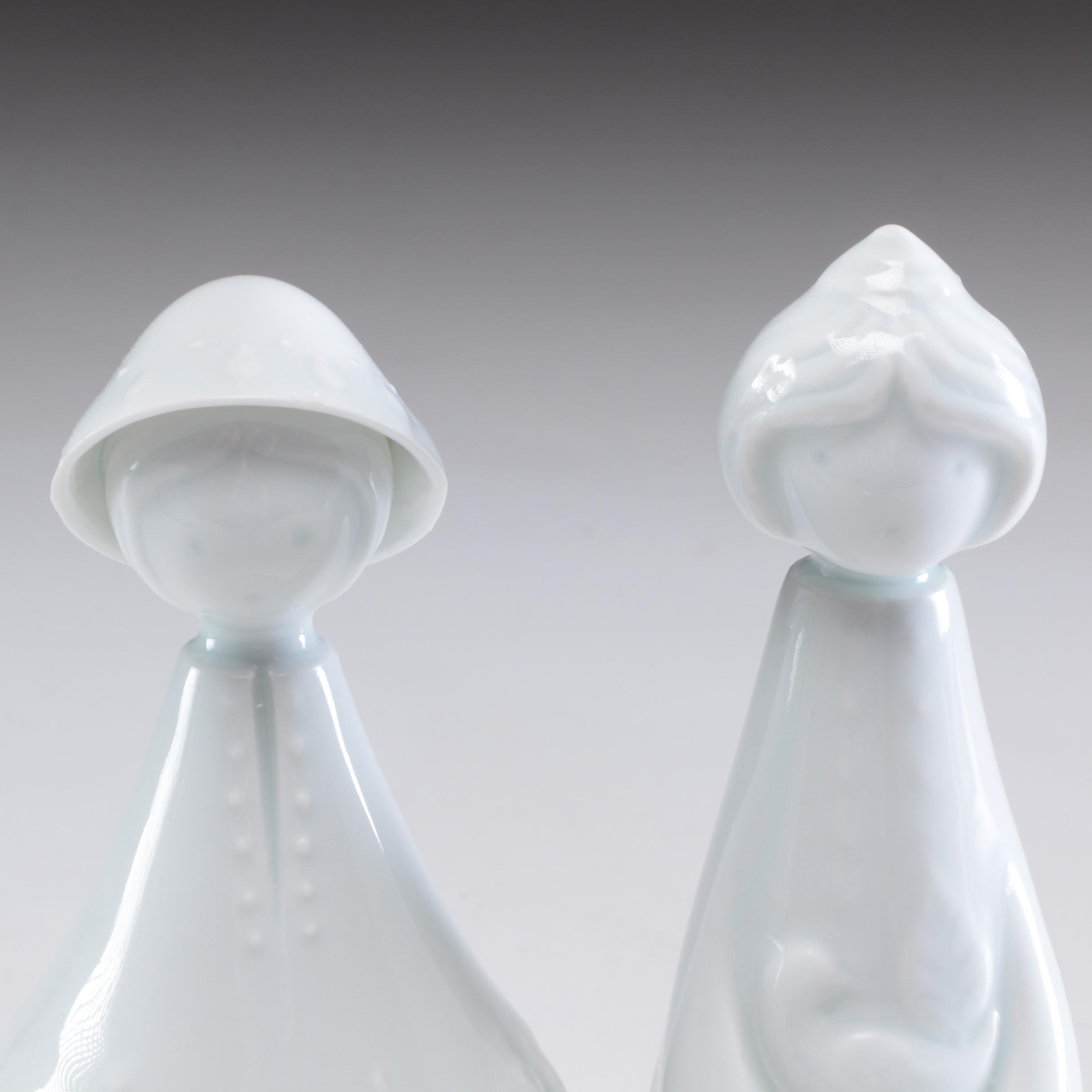 Haviland Ceramic "Peace and Prosperity" Figurines, Late 20th Century