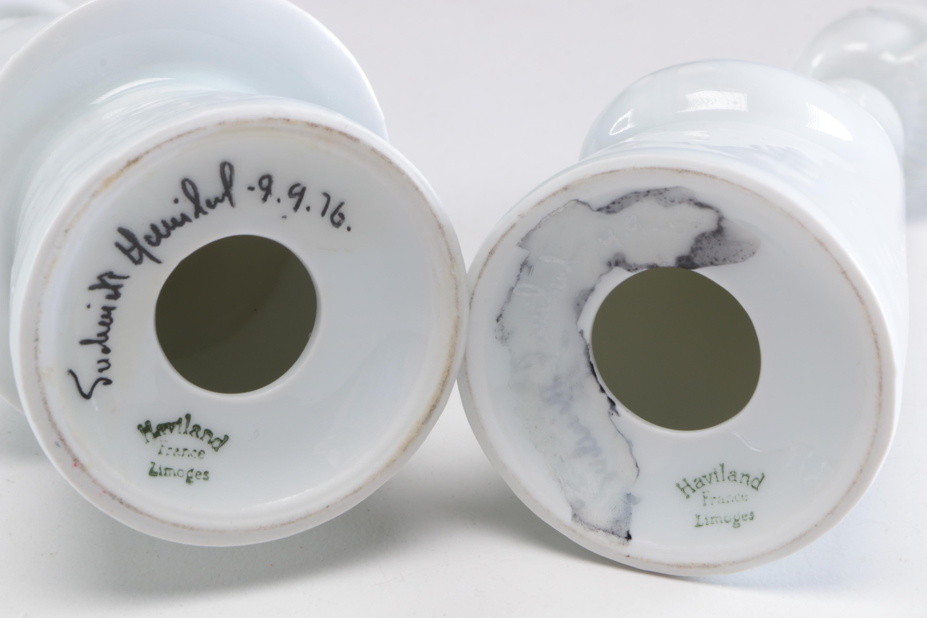 Haviland Ceramic "Peace and Prosperity" Figurines, Late 20th Century