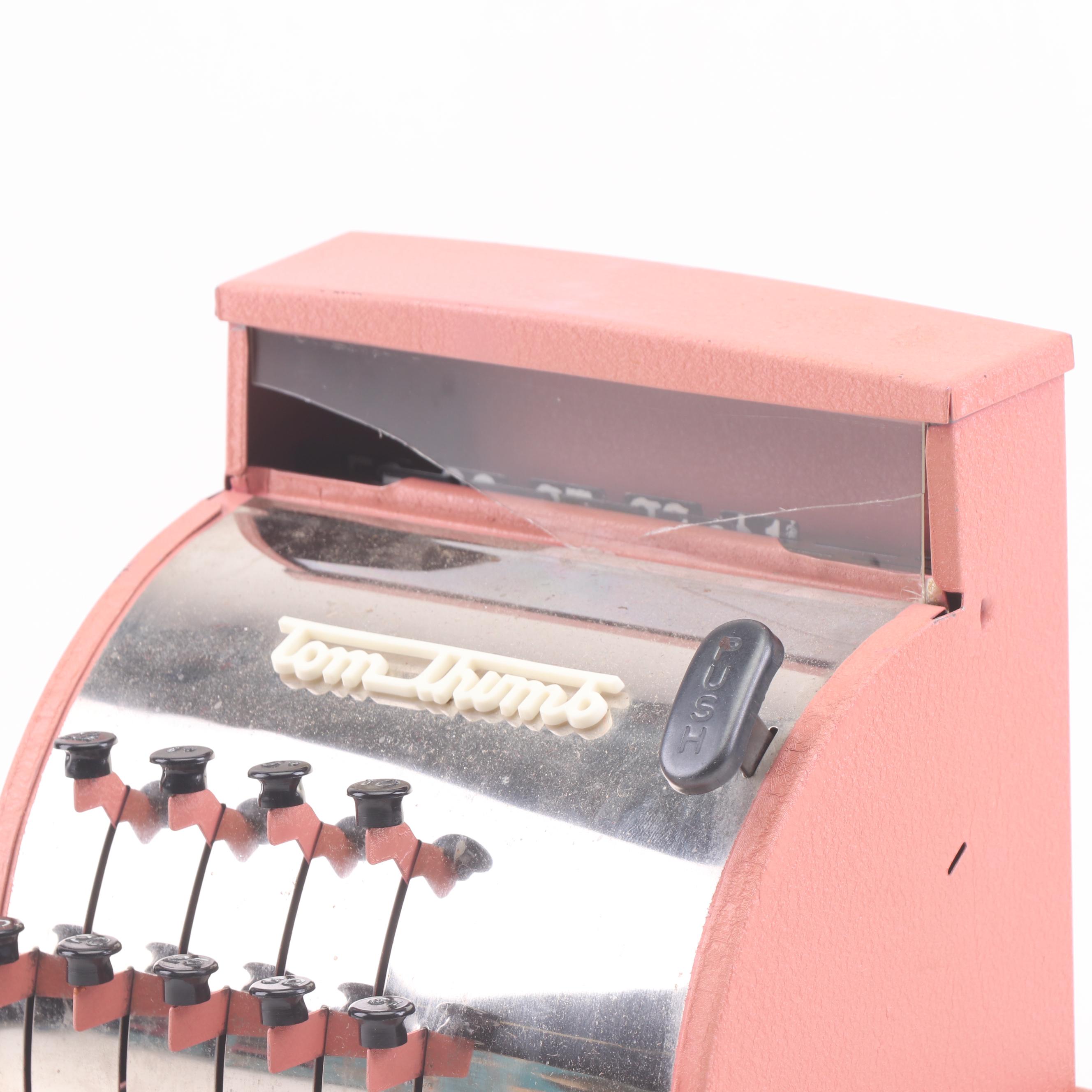 Tom Thumb Steel Toy Cash Register, Circa 1950