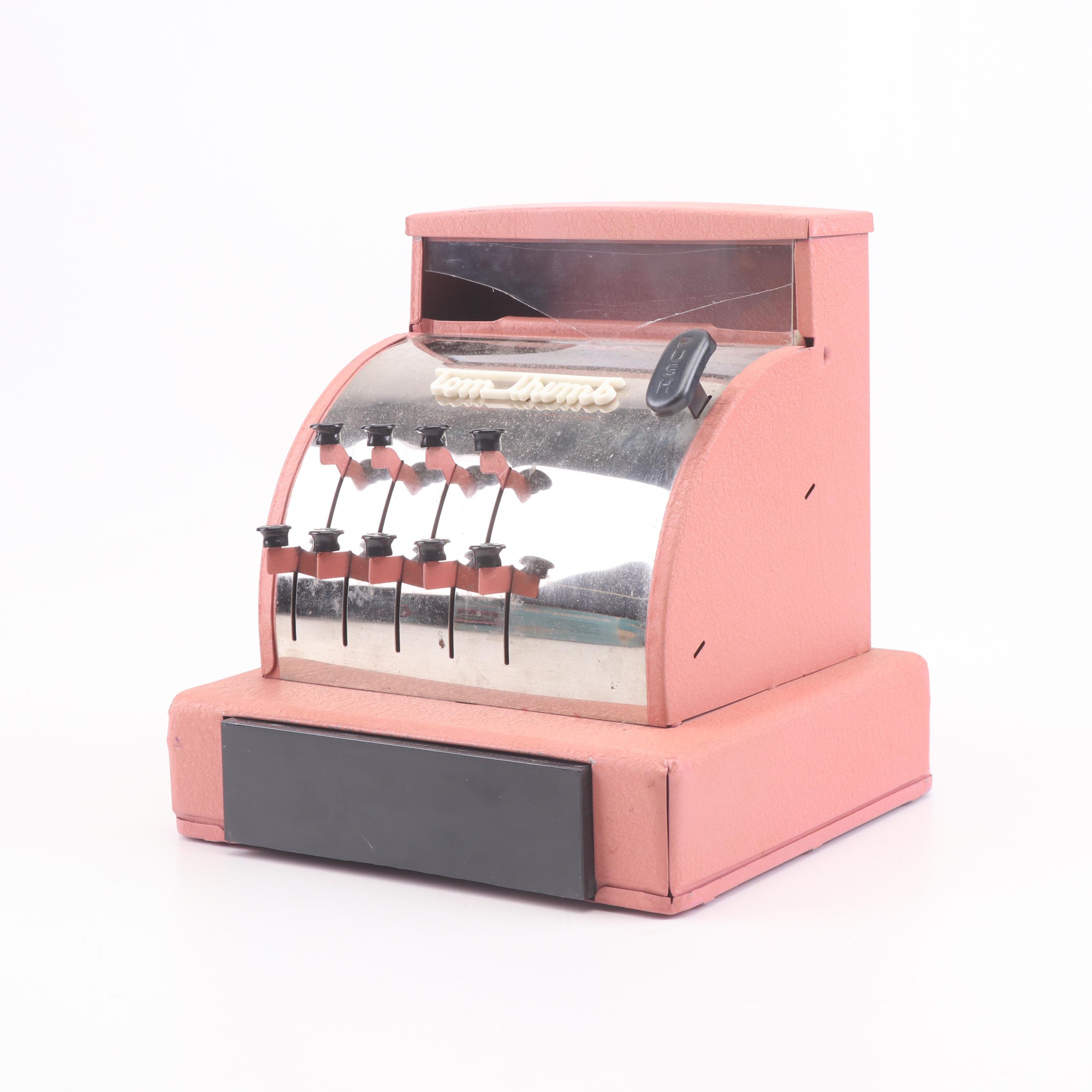 Tom Thumb Steel Toy Cash Register, Circa 1950
