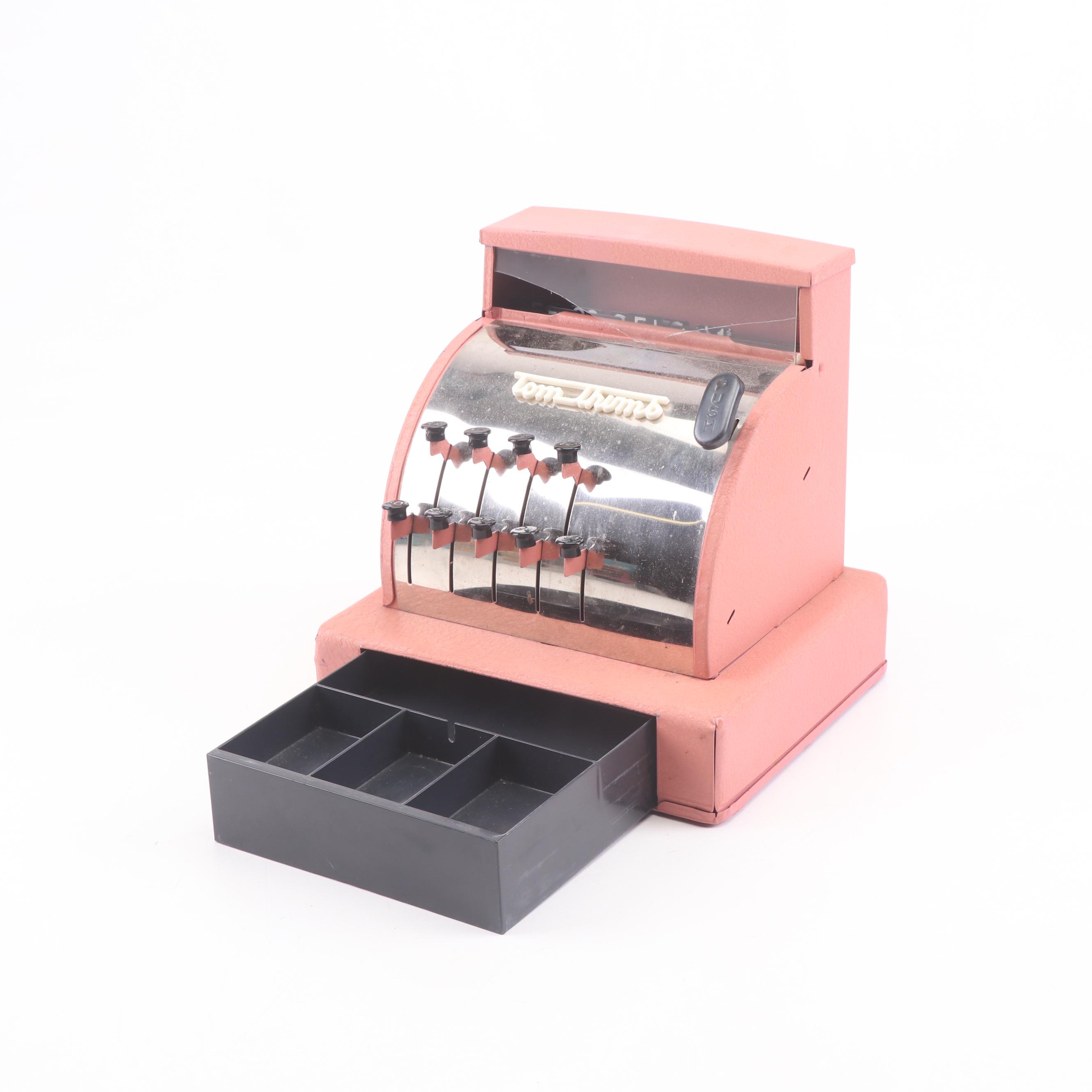 Tom Thumb Steel Toy Cash Register, Circa 1950
