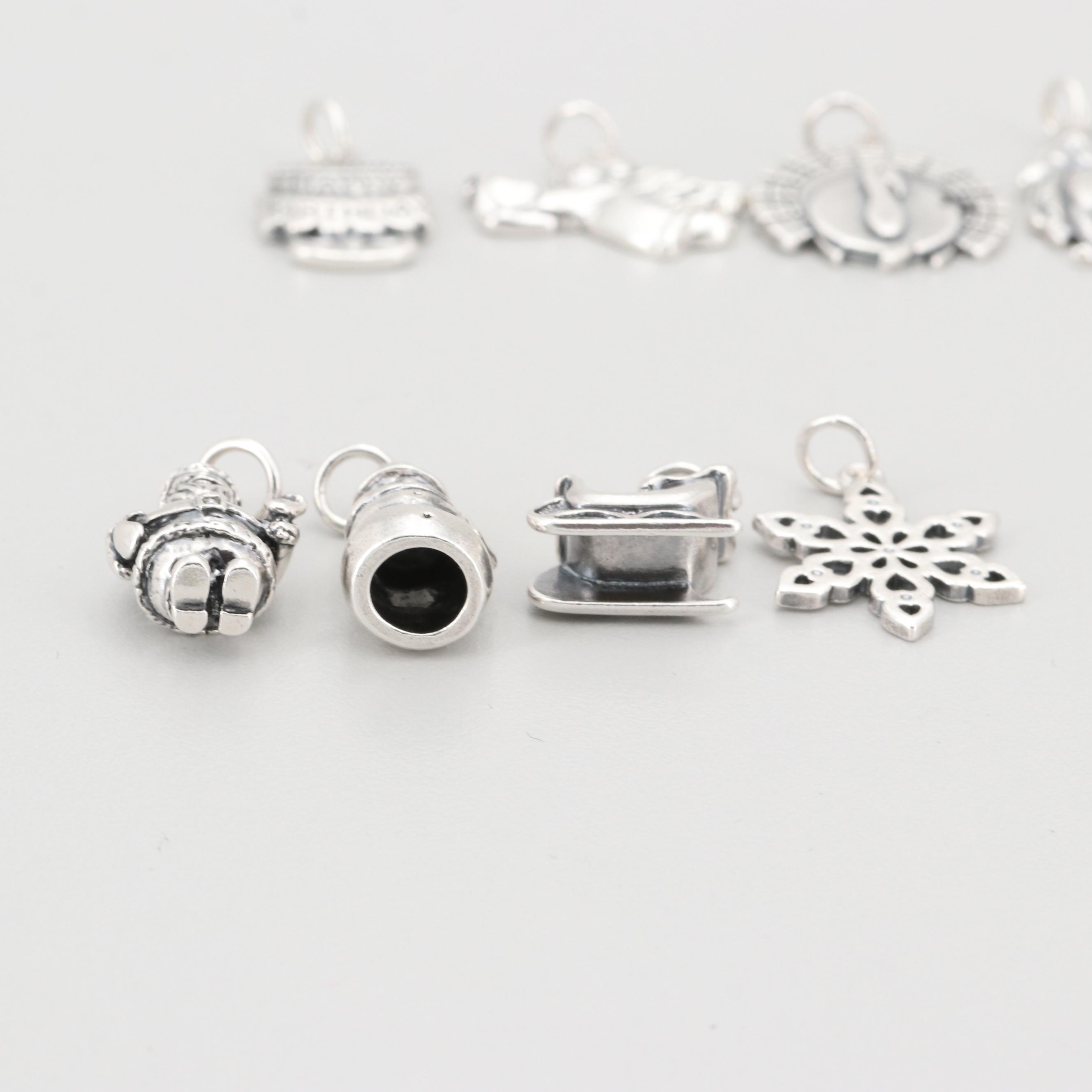 James Avery Sterling Silver Holiday Themed Charms