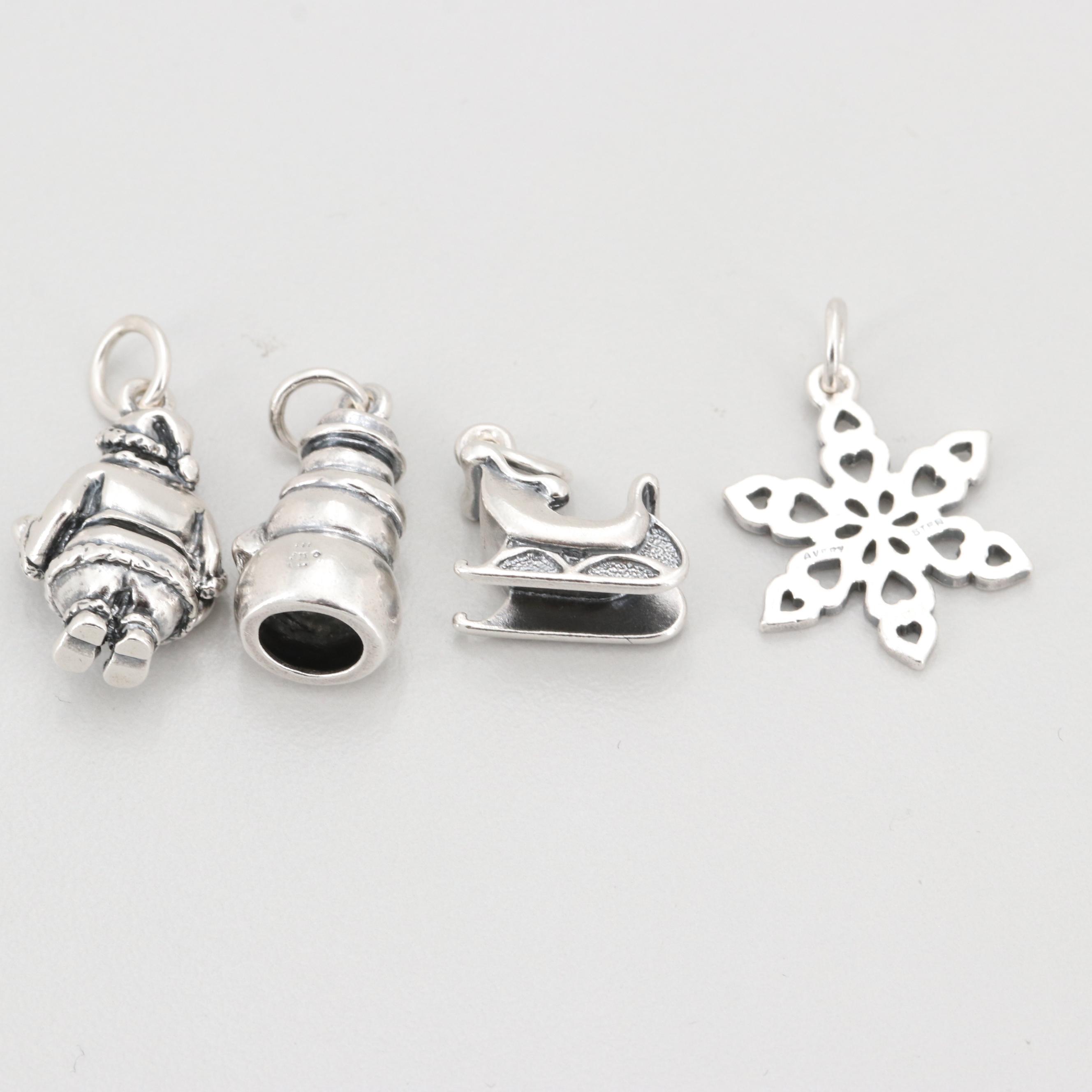 James Avery Sterling Silver Holiday Themed Charms
