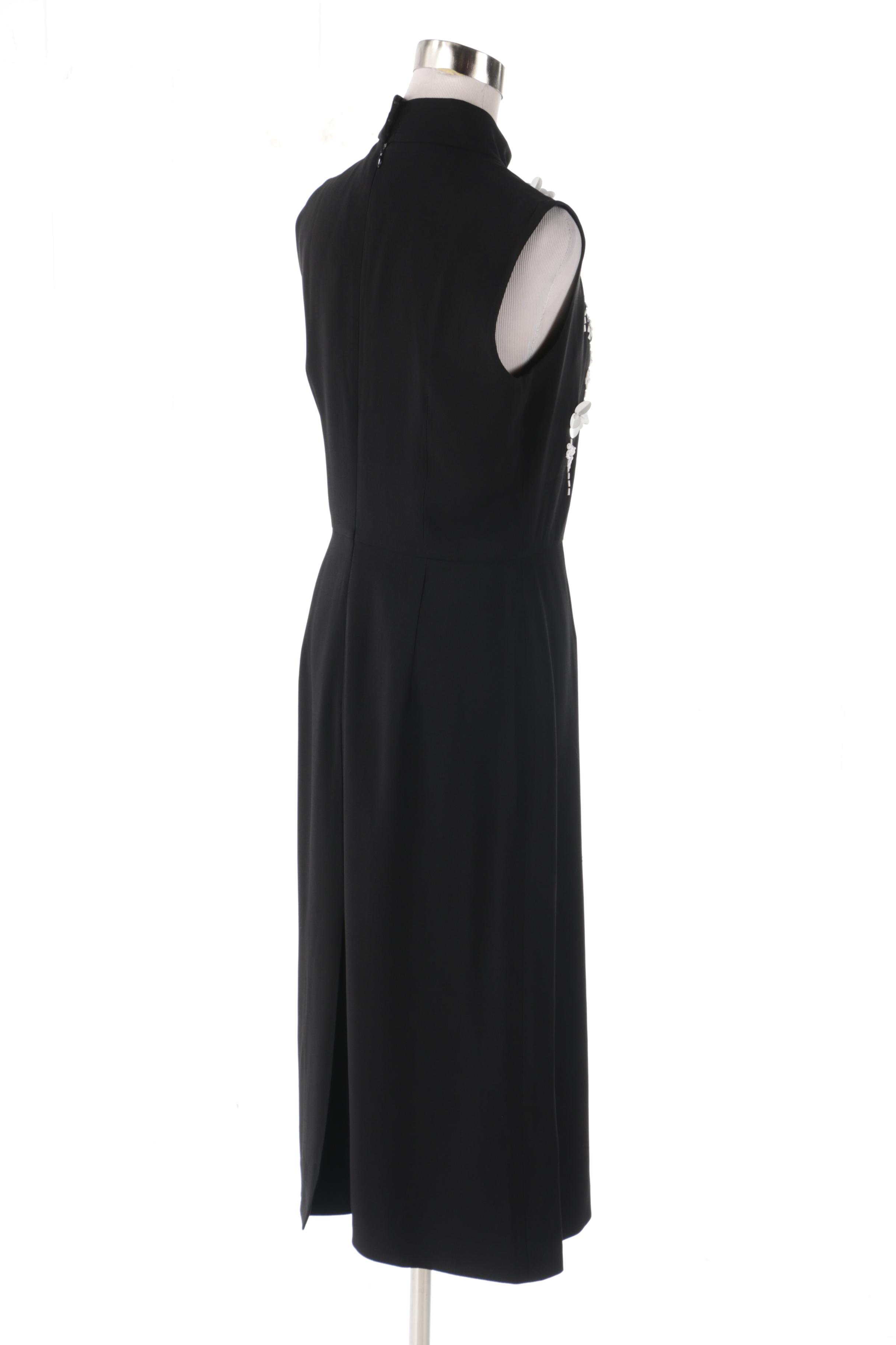 Prada Embellished Black Dress Worn at Glamour's Women of the Year Awards, 2016