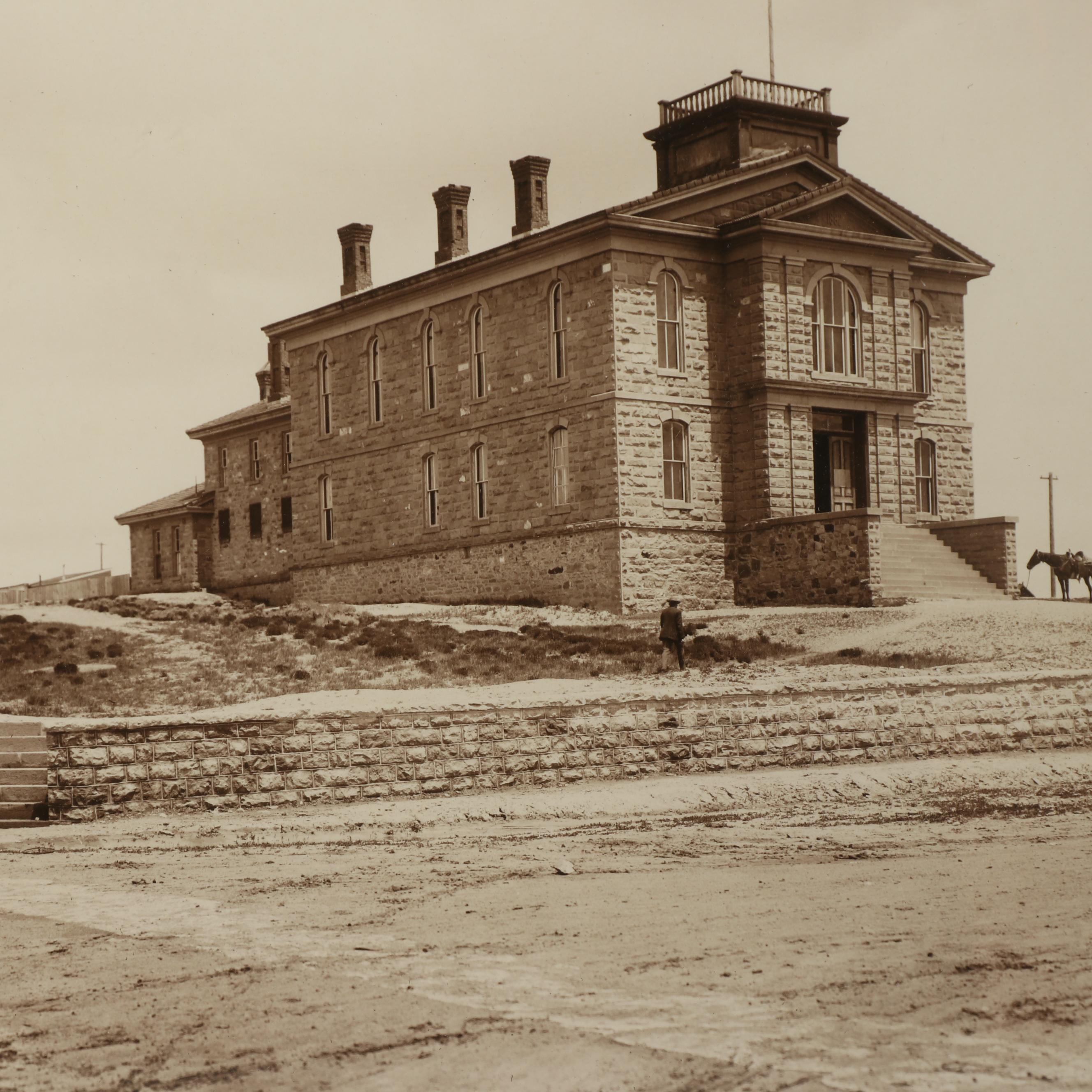 J.E. Stimson Sepia Tone Photographs of County Courthouses