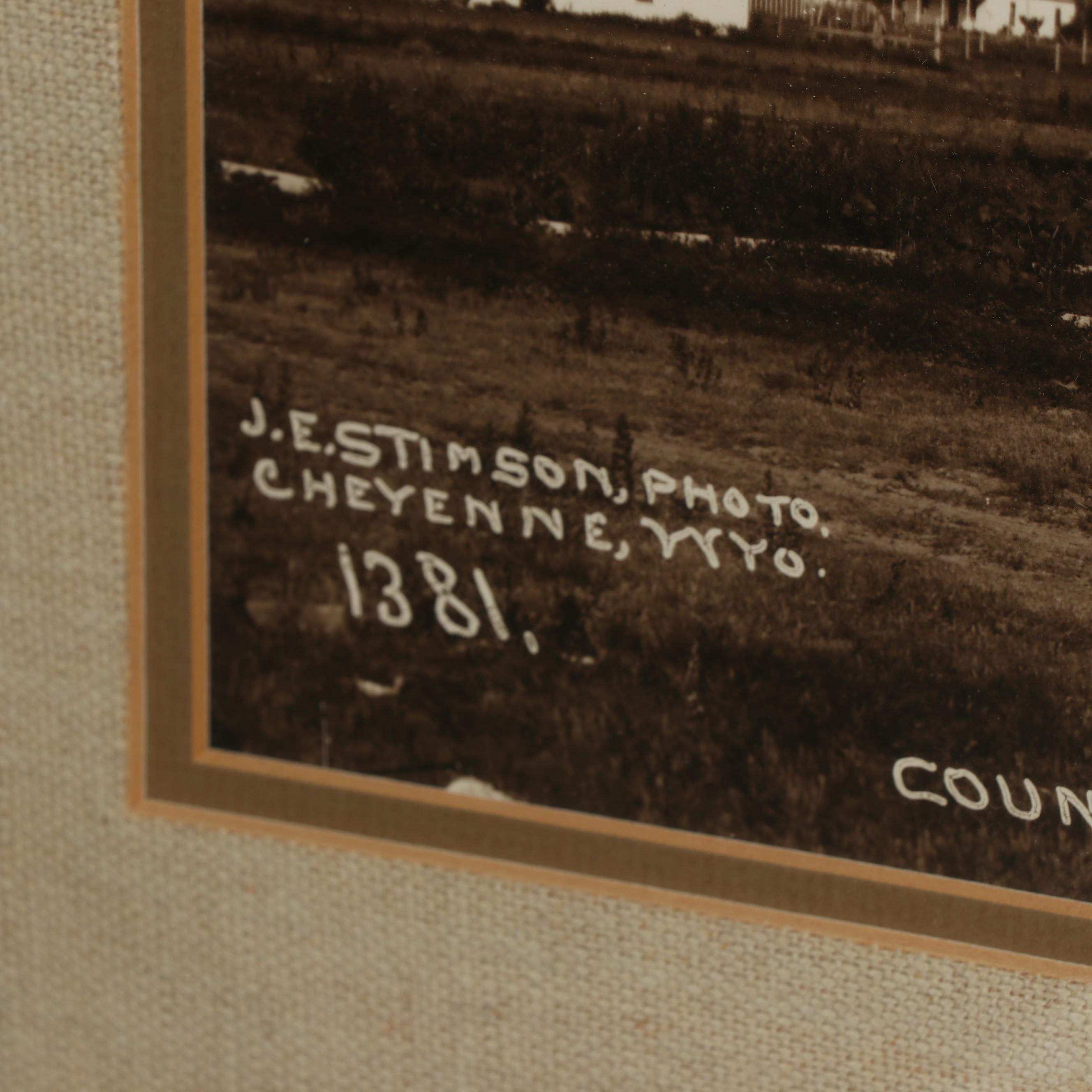J.E. Stimson Sepia Tone Photographs of County Courthouses