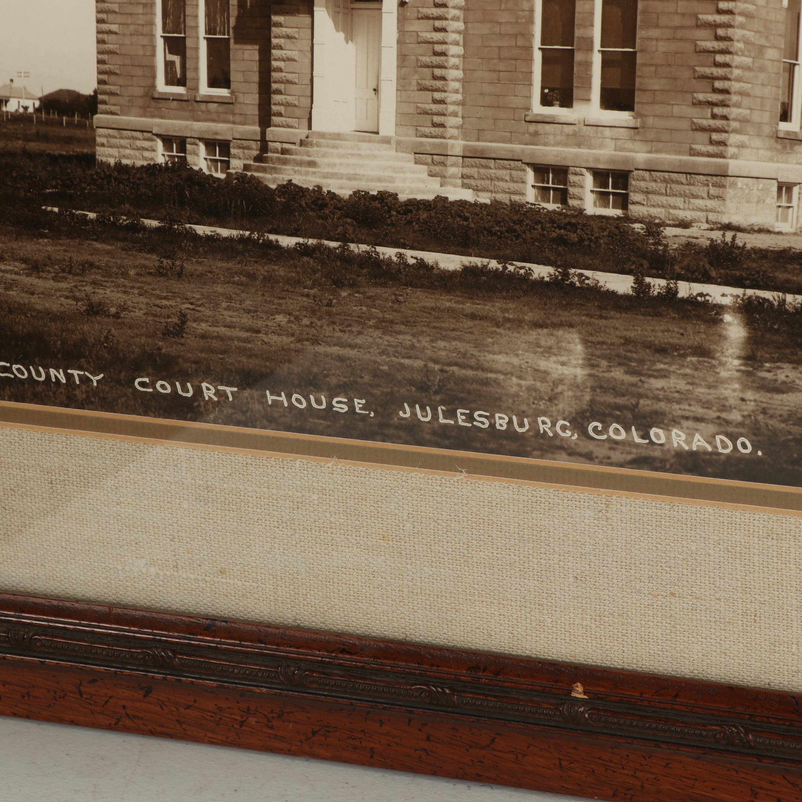 J.E. Stimson Sepia Tone Photographs of County Courthouses