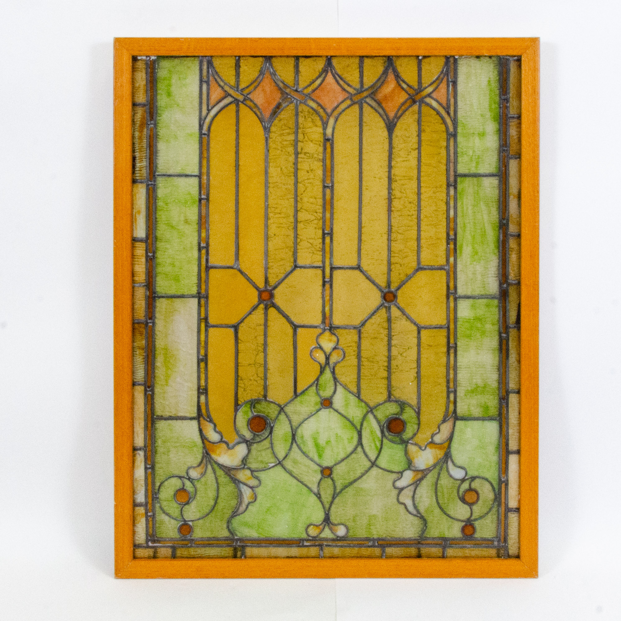 Art Nouveau Style Stained Glass Window